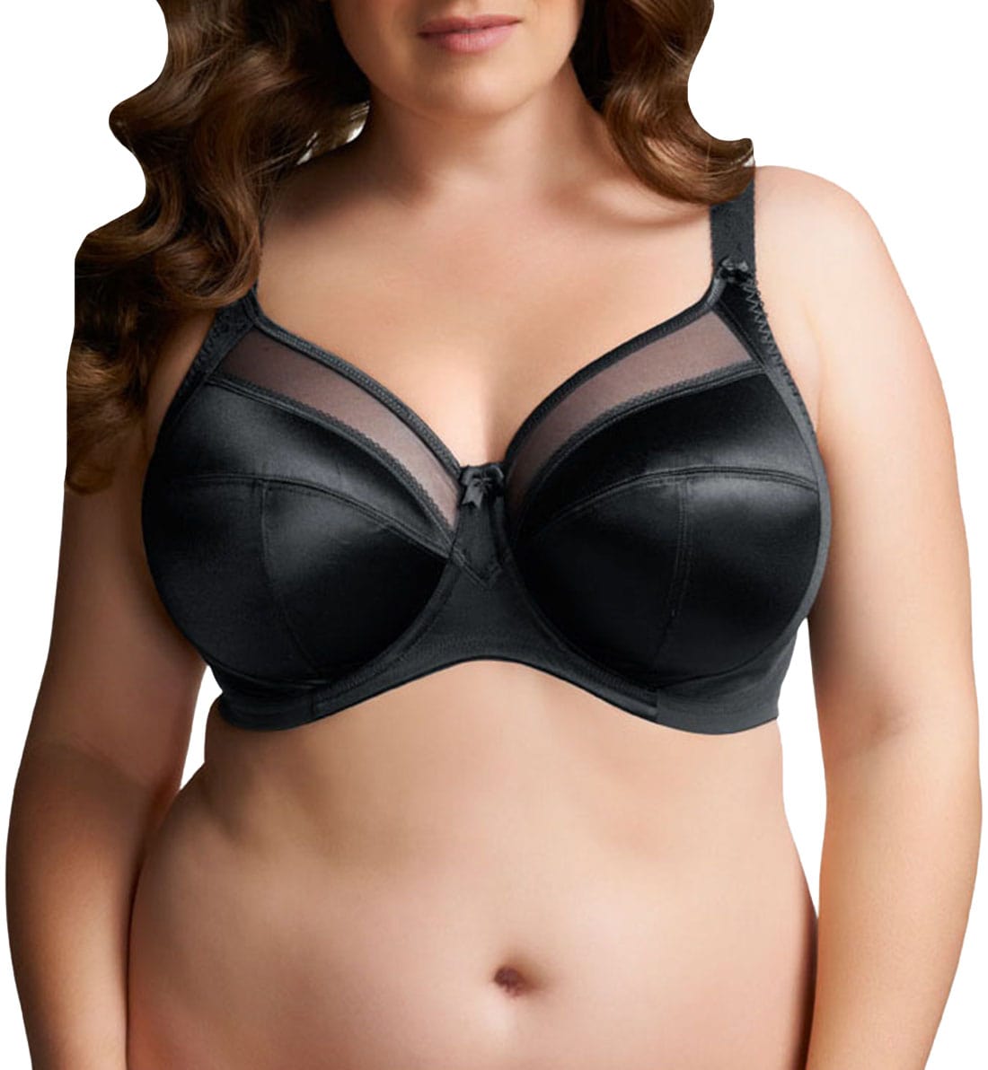 Goddess Keira Support Underwire Bra (6090),34J,Black - Black,34J