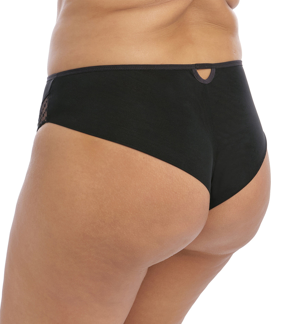 Elomi Priya Brazilian Panty (4557),Medium,Black - Black,Medium