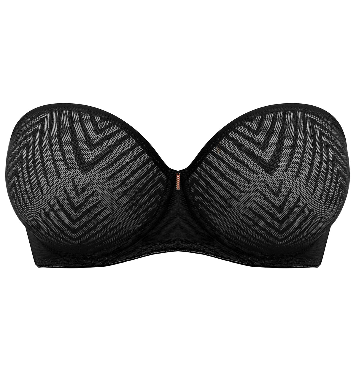 Freya Tailored Strapless Molded Underwire Bra (401109),28D,Black - Black,28D