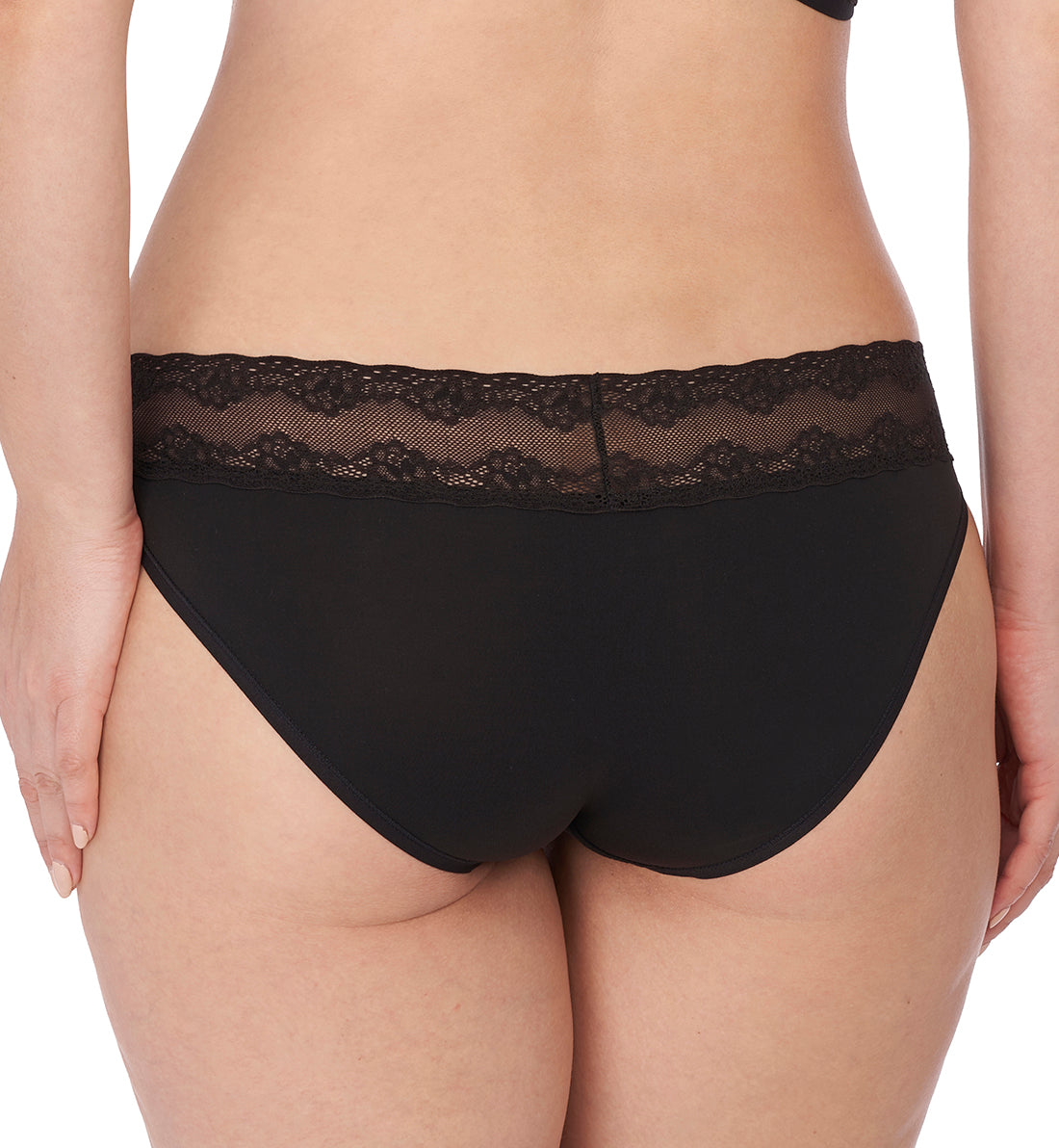 Natori Bliss Perfection V-Kini Panty (756092),O/S,Black - Black,One Size