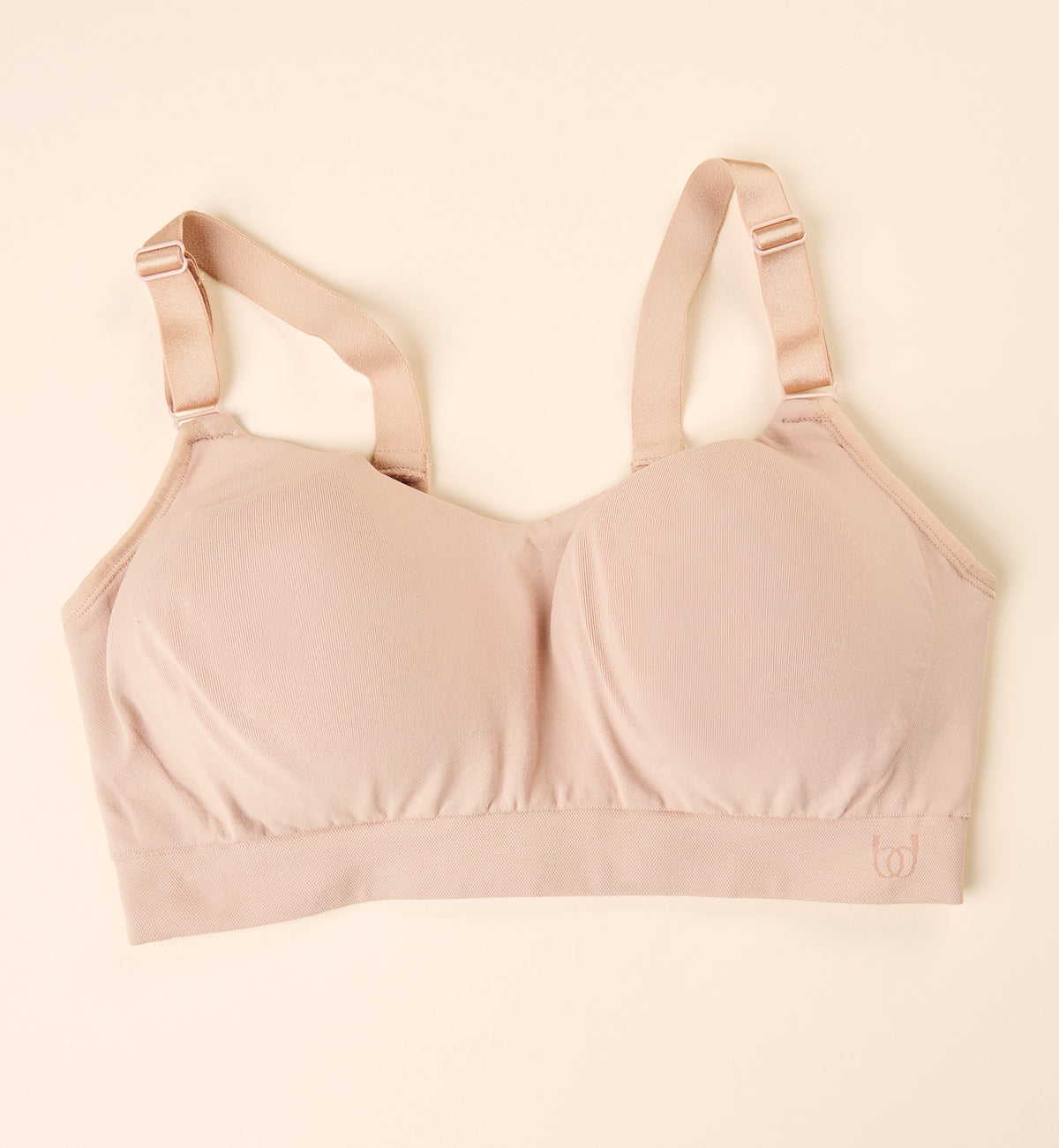 BRAVADO! DESIGNS Intrigue Everyday Balconette Wire-Free Bra (11058),Small,Cameo - Cameo,Small