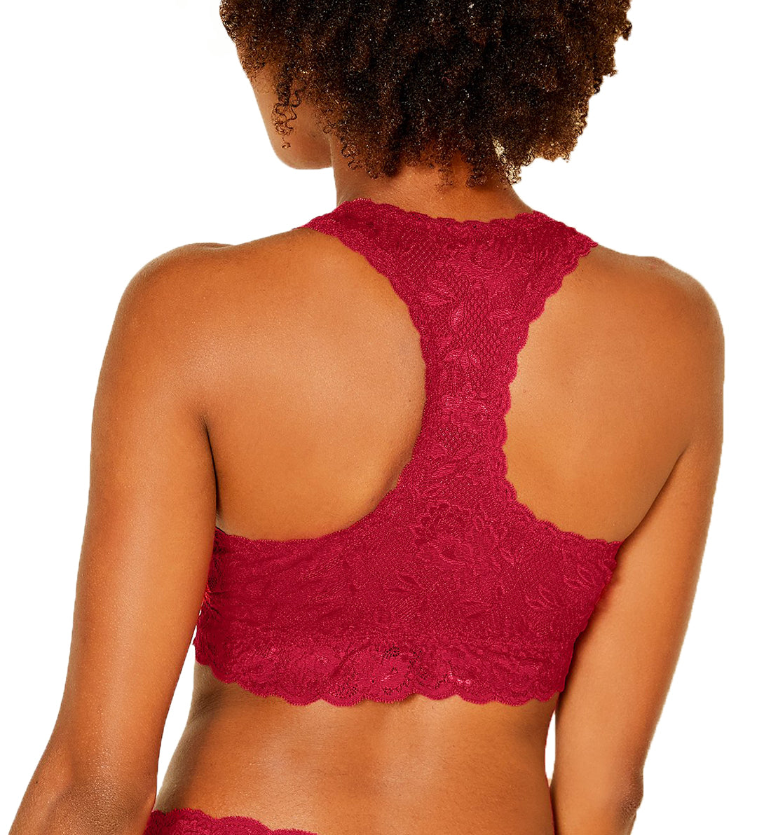 Cosabella Never Say Never CURVY Racie Racerback Bralette (NEVER1355),XS,Deep Ruby - Deep Ruby,XS
