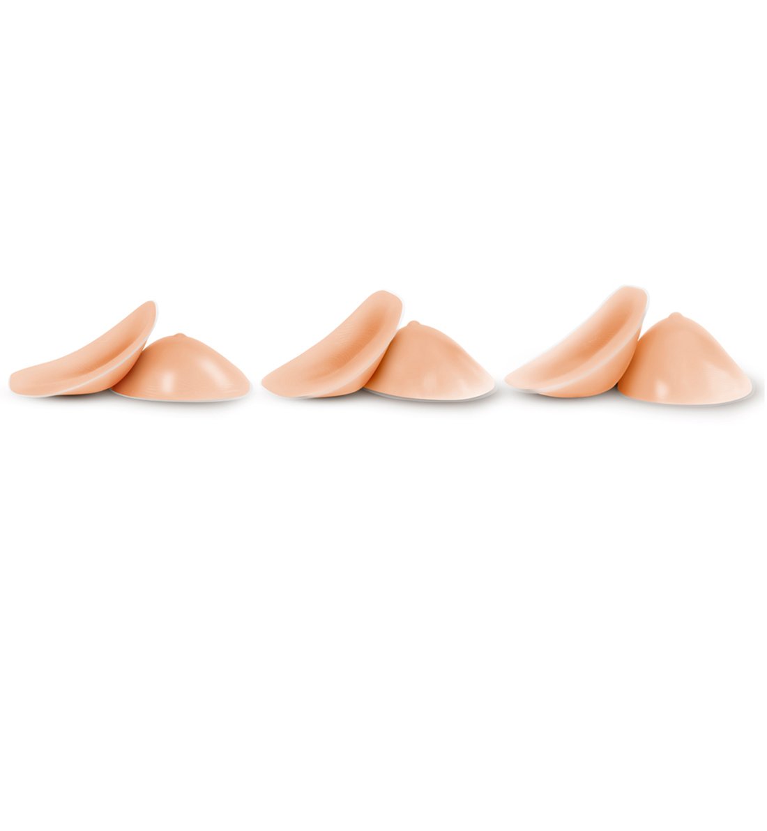 The NuBra Non-Adhesive Silicon Size Enhancer w/ Nipples (B106),Small,Nude - Nude,Small