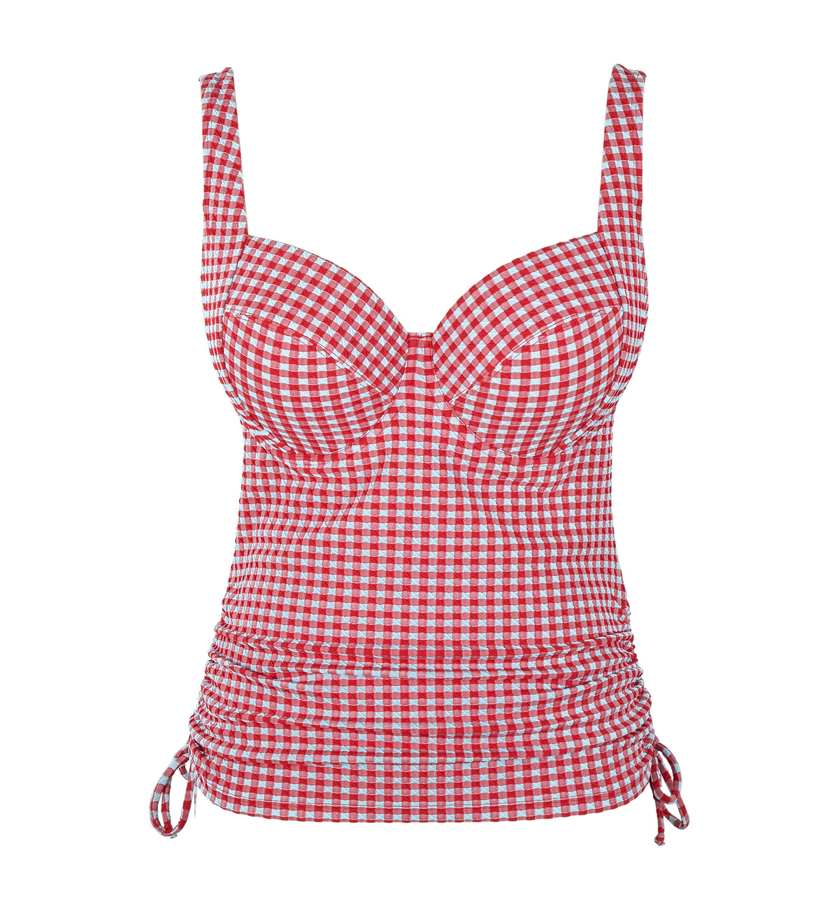 Panache Iris Full Cup Adjustable Tankini (SW1744),32H,Red Gingham - Red Gingham,32H