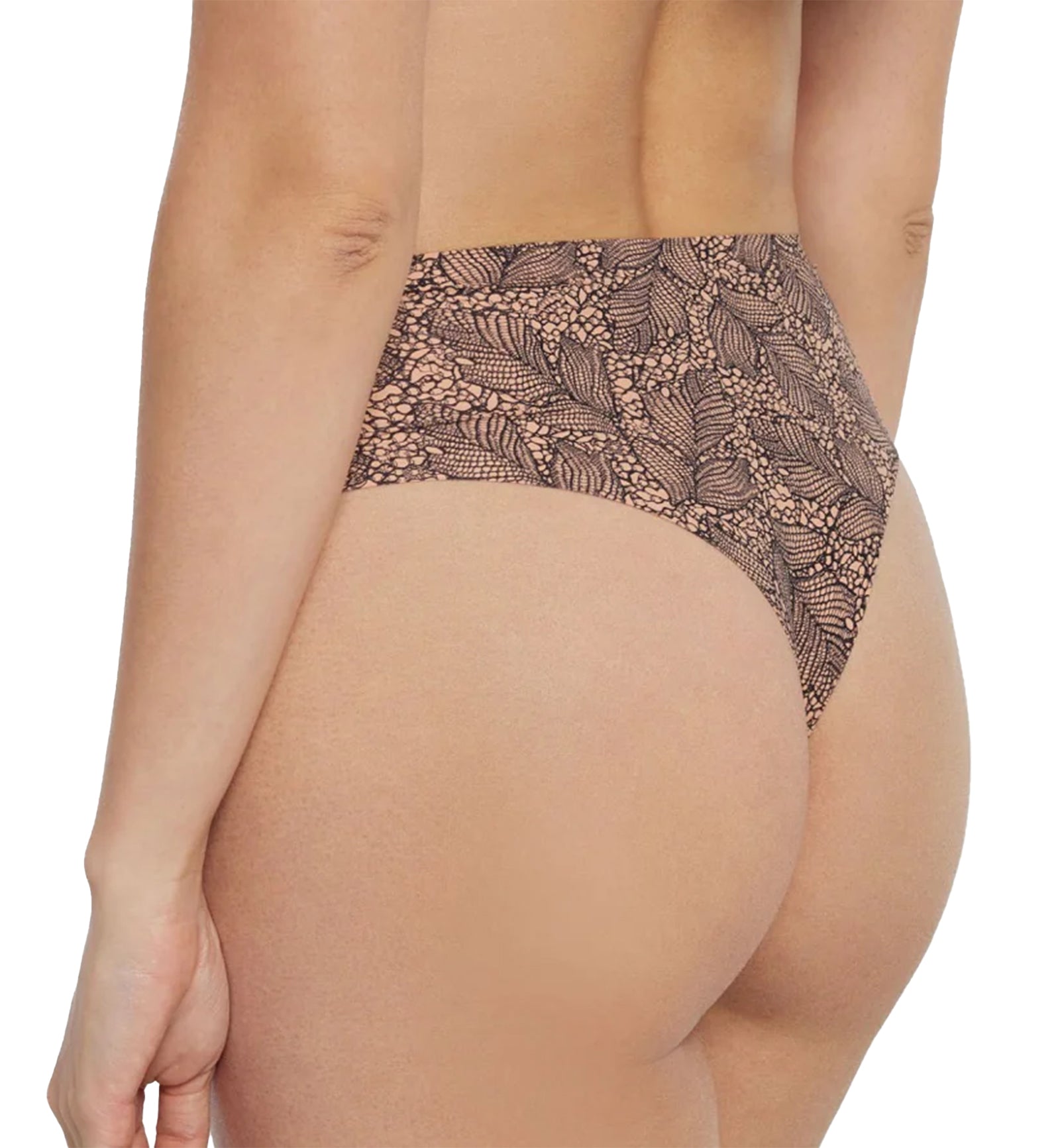 Evelyn & Bobbie High-Waisted Thong (1703),US 0-14,Black Lace - Black Lace,US 0 - 14