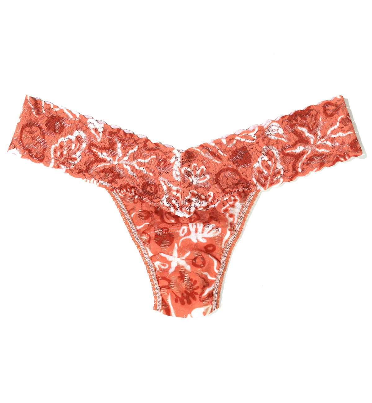 Hanky Panky Signature Lace Printed Low Rise Thong (PR4911P),Sea Finds - Sea Finds,One Size