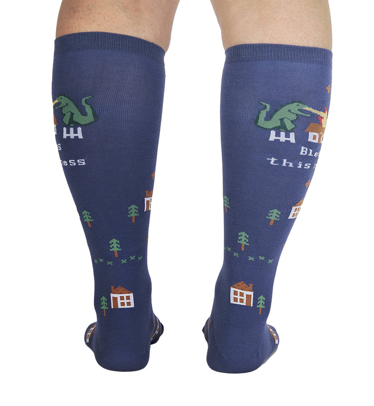SOCK it to me Unisex Knee High Socks (F0636),Bless This Mess - Bless This Mess,One Size