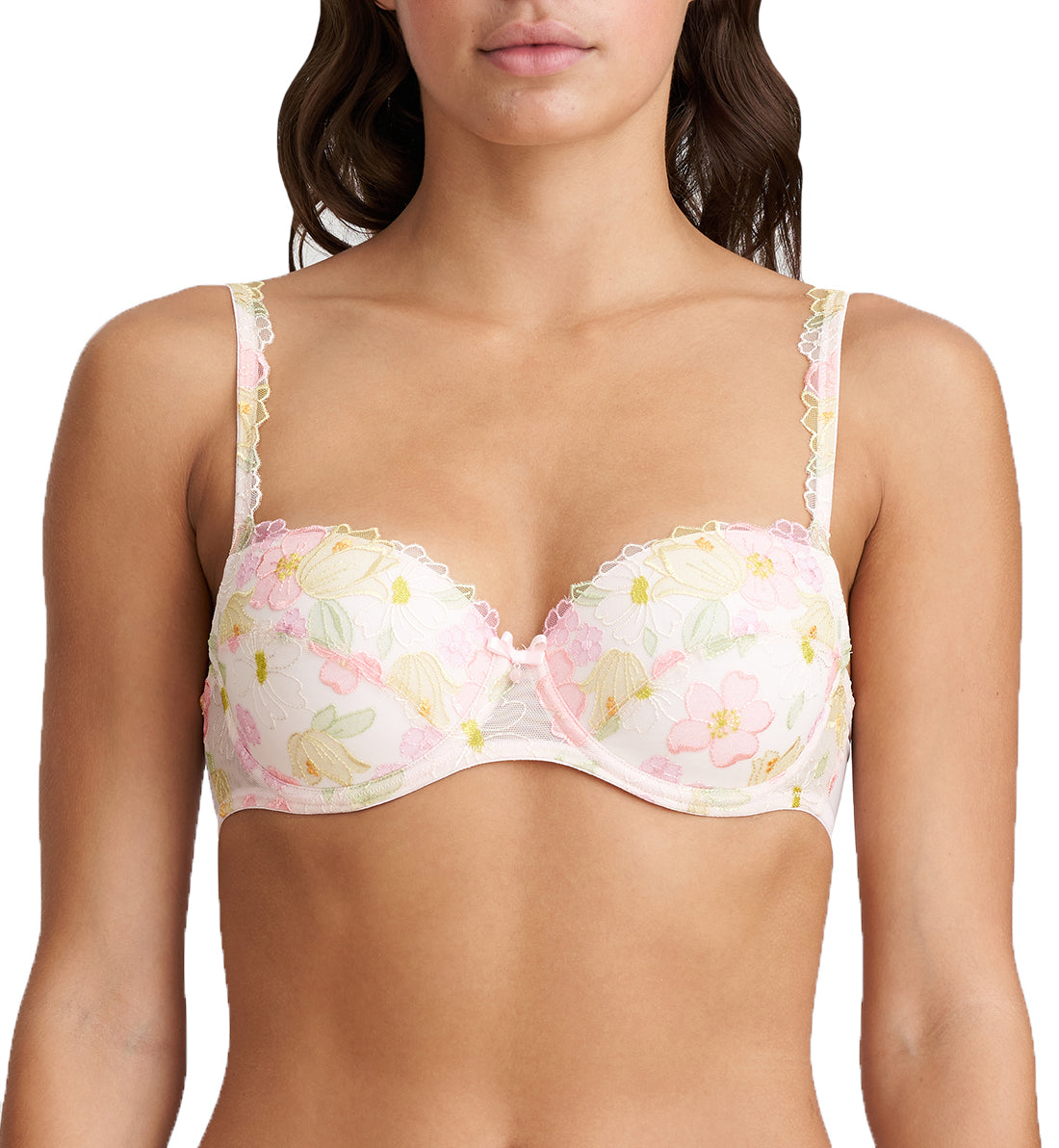 Marie Jo Ettie Padded Balcony Underwire Bra (0102589),32C,Summer Pastels - Summer Pastels,32C