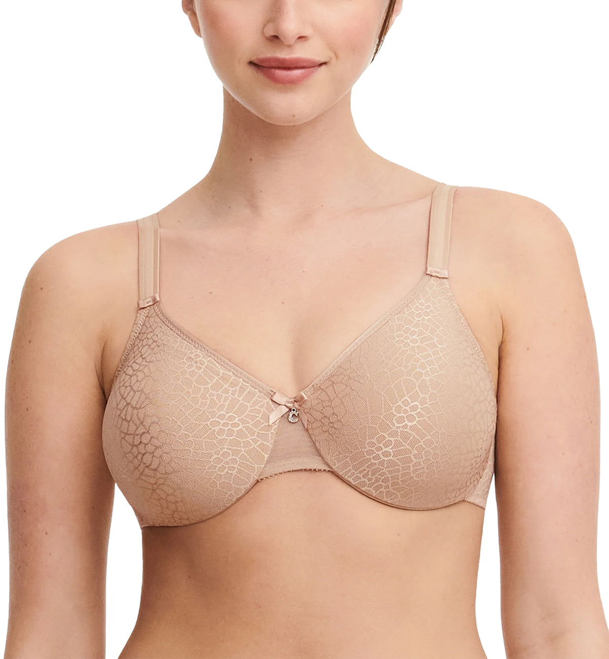 Chantelle C Magnifique Seamless Minimizer Underwire Bra (C18910),32D,Ultra Nude - Ultra Nude,32D