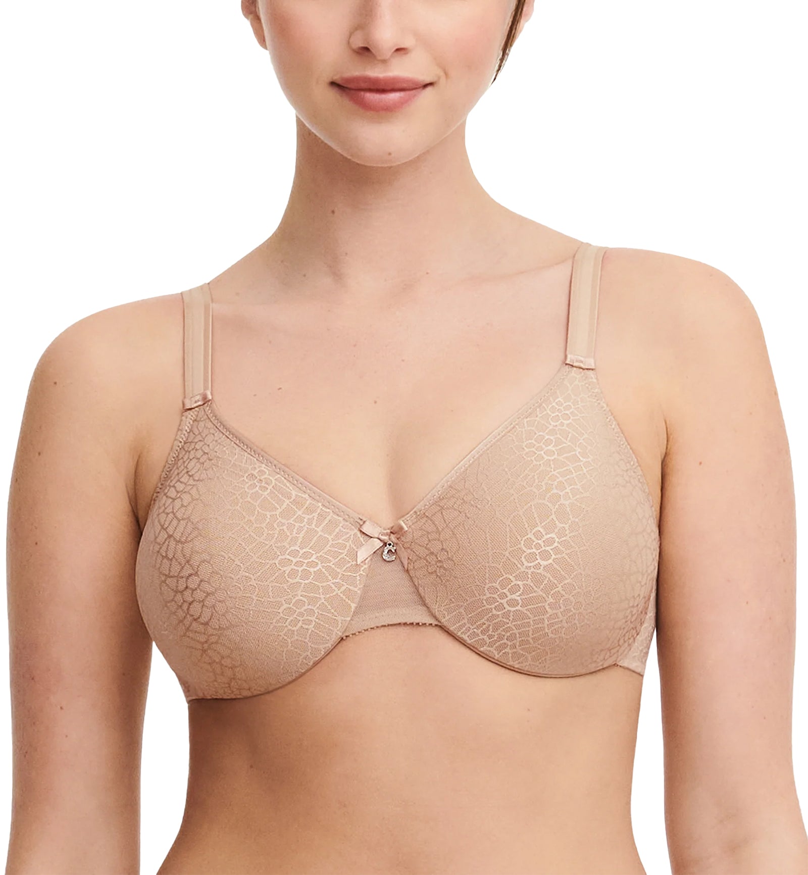 Chantelle C Magnifique Seamless Minimizer Underwire Bra (C18910),32D,Ultra Nude - Ultra Nude,32D