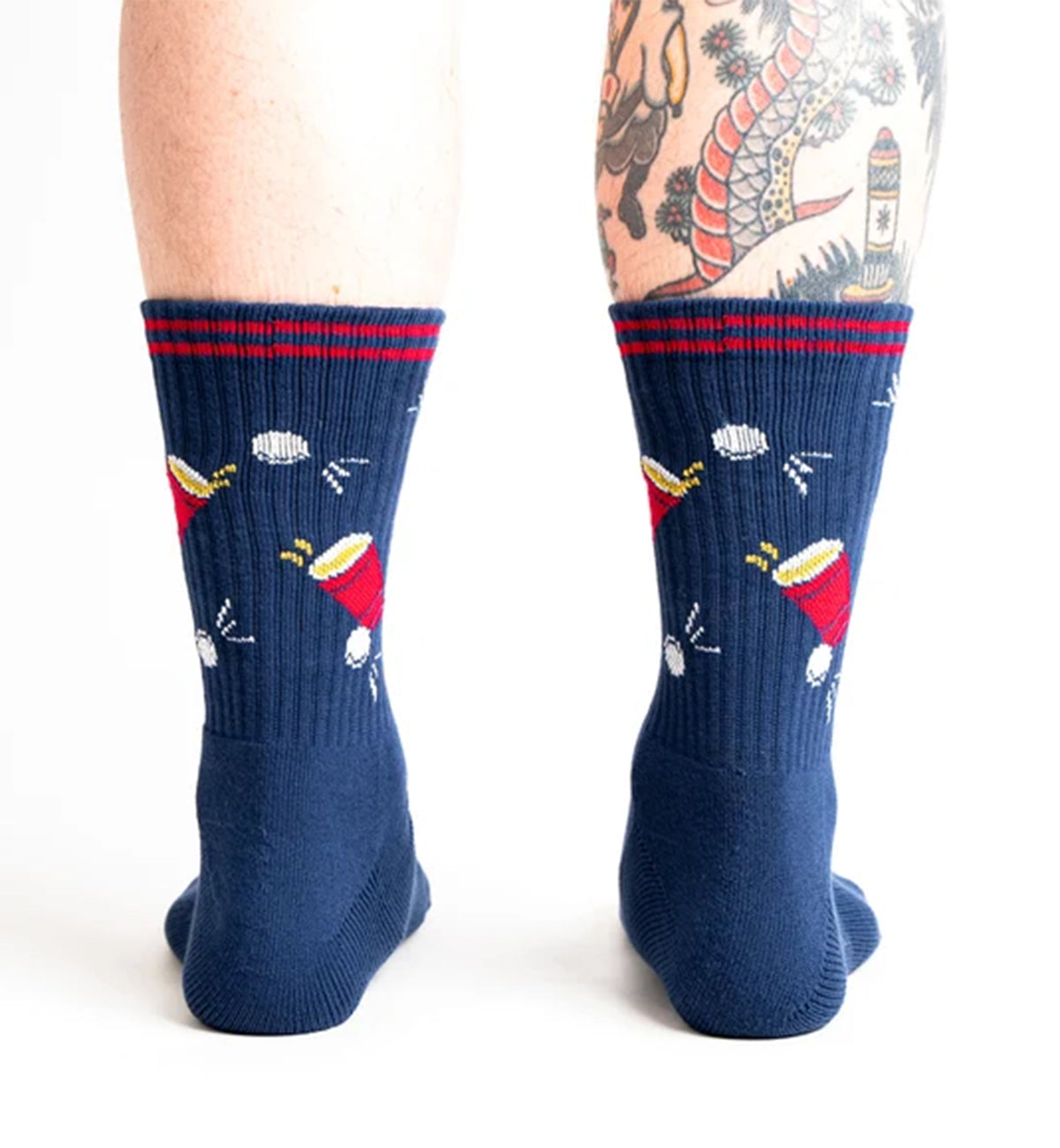 SOCK it to me Athletic Ribbed Crew Socks (R0039),Americas Cup - Americas Cup,One Size