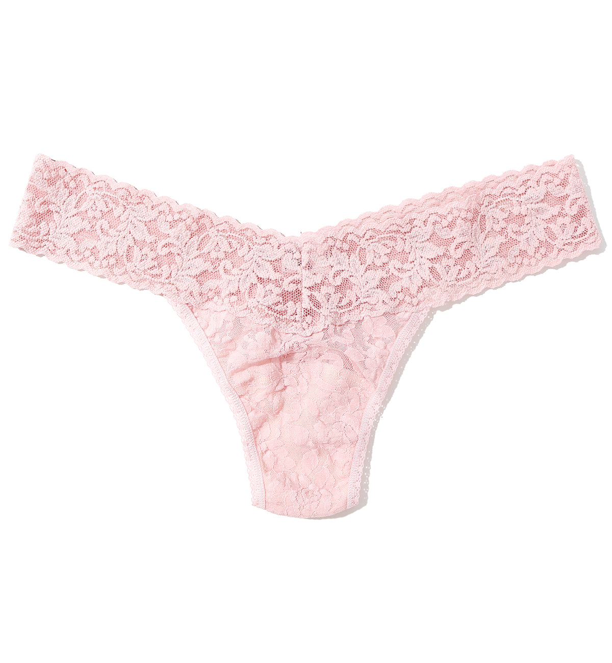 Hanky Panky Signature Lace Low Rise Thong (4911P),Blushing Rose - Blushing Rose,One Size