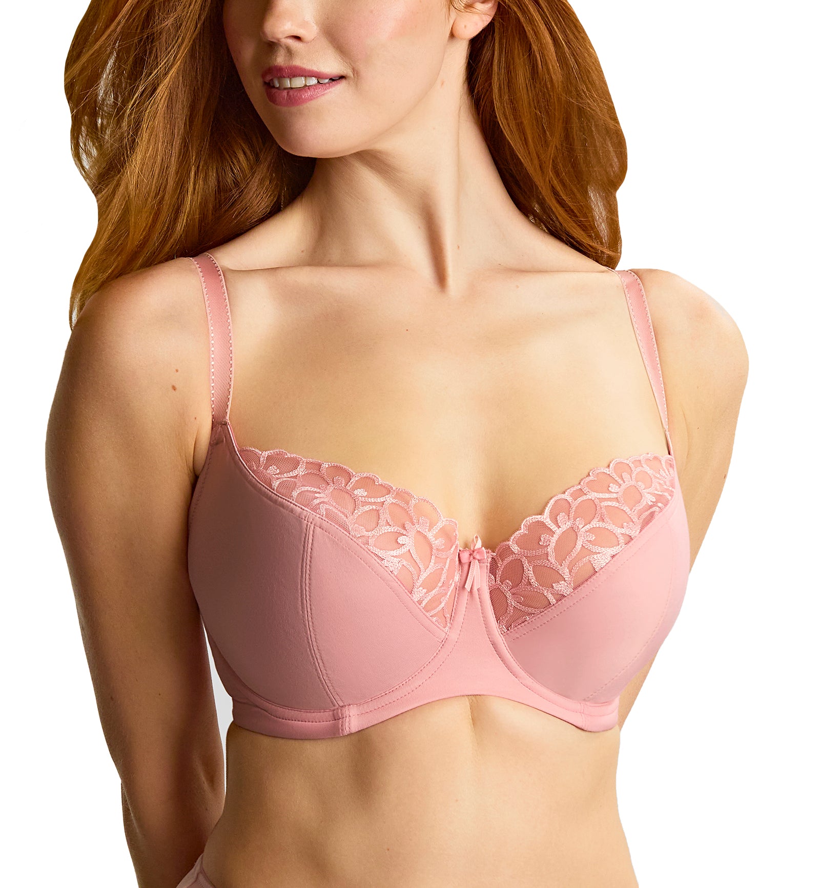 Panache Cora Balcony Underwire Bra (11411),30E,Soft Pink - Soft Pink,30E