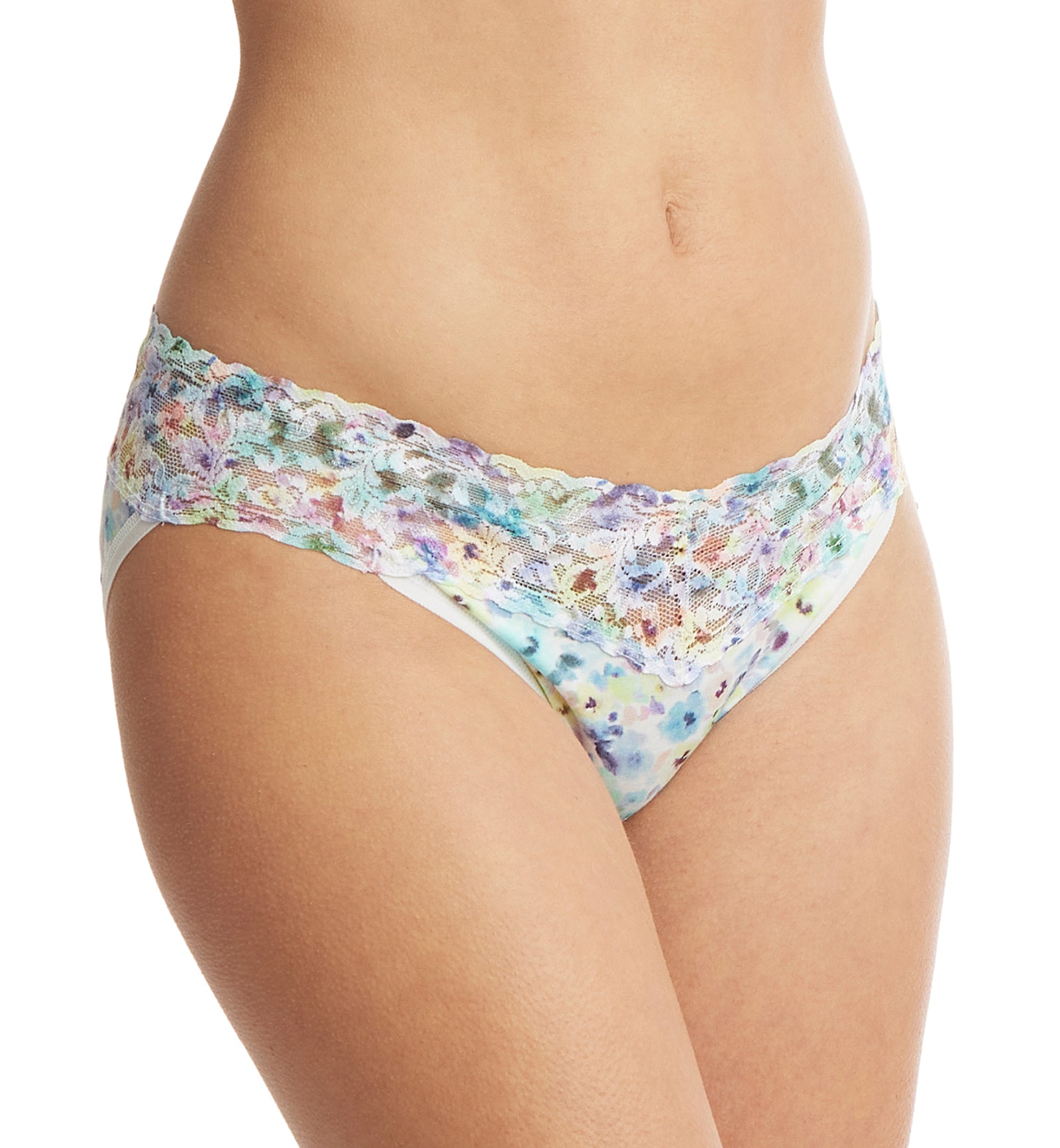 Hanky Panky Supima Cotton Printed V-kini (PR892201),Small,Wishful Thinking - Wishful Thinking,Small