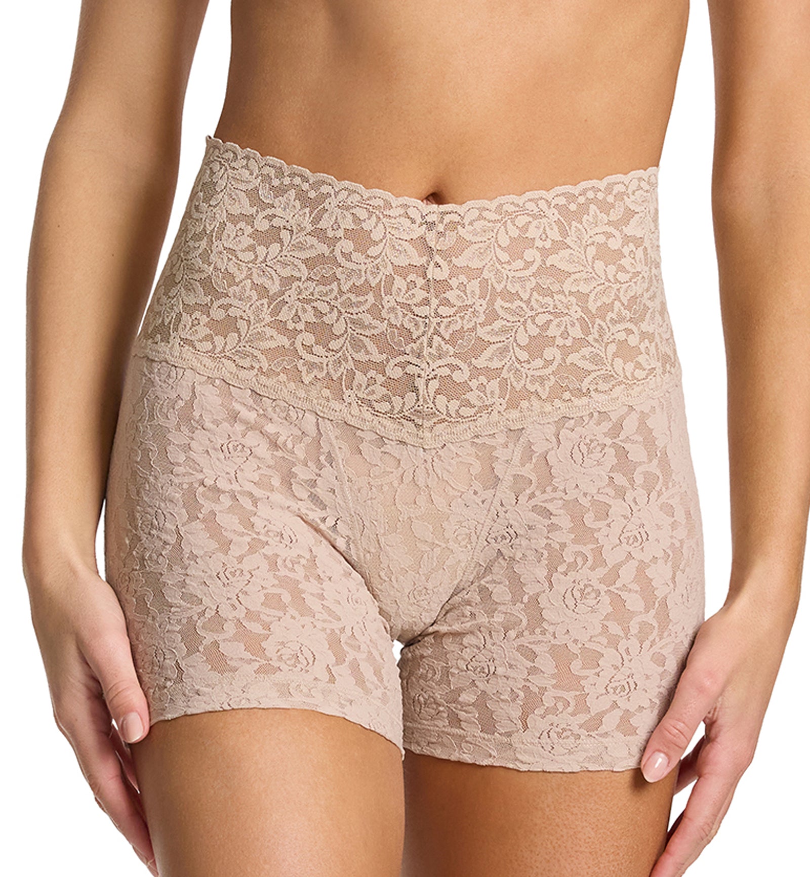Hanky Panky Signature Lace Retro Boxer Brief (9K1254),XS,Chai - Chai,XS