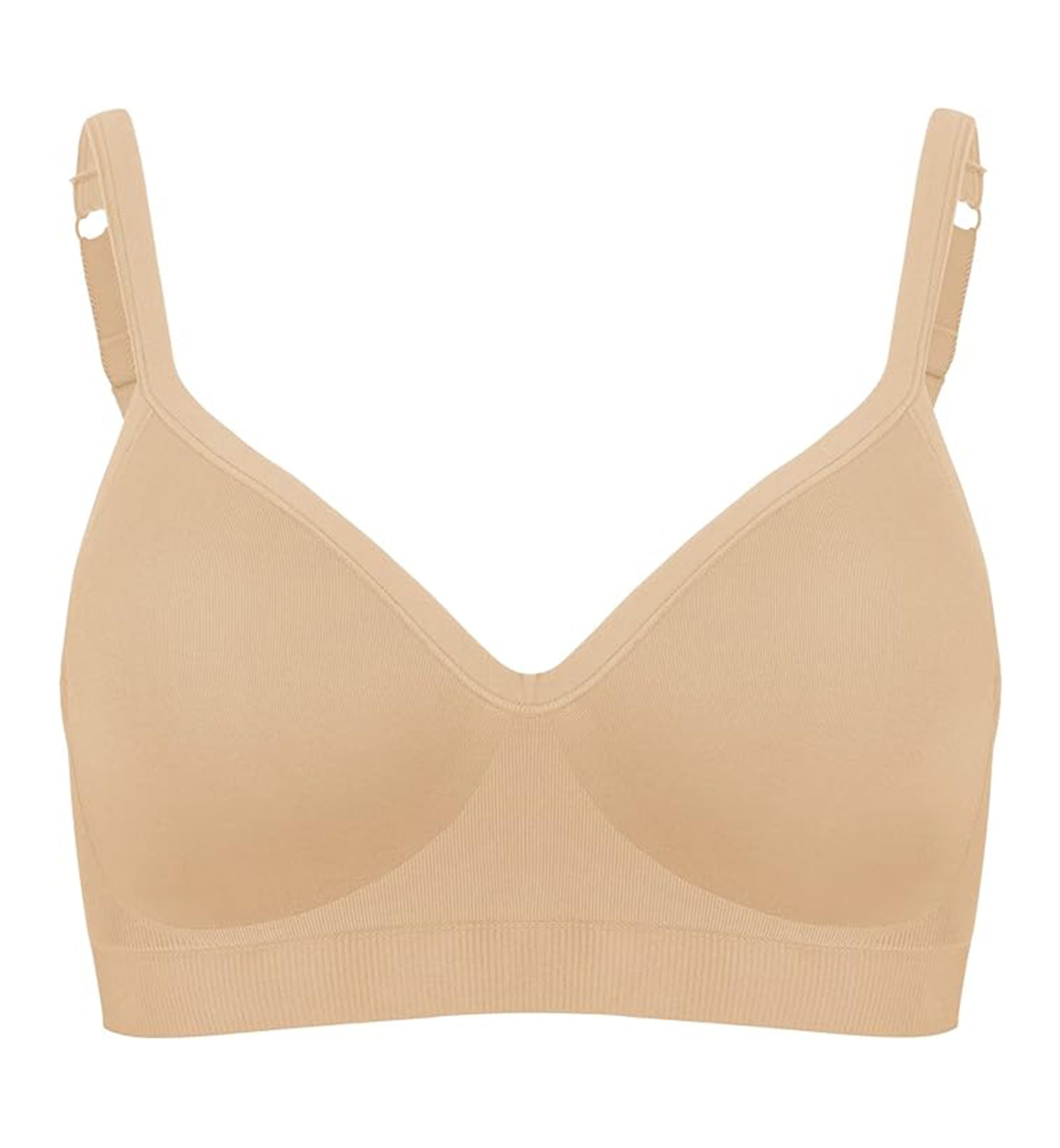 BRAVADO! DESIGNS Everyday Muse Plunge FULL CUP Wire-Free Bra (11012VFC),XS FC,Butterscotch - Butterscotch,XS-Full Cup