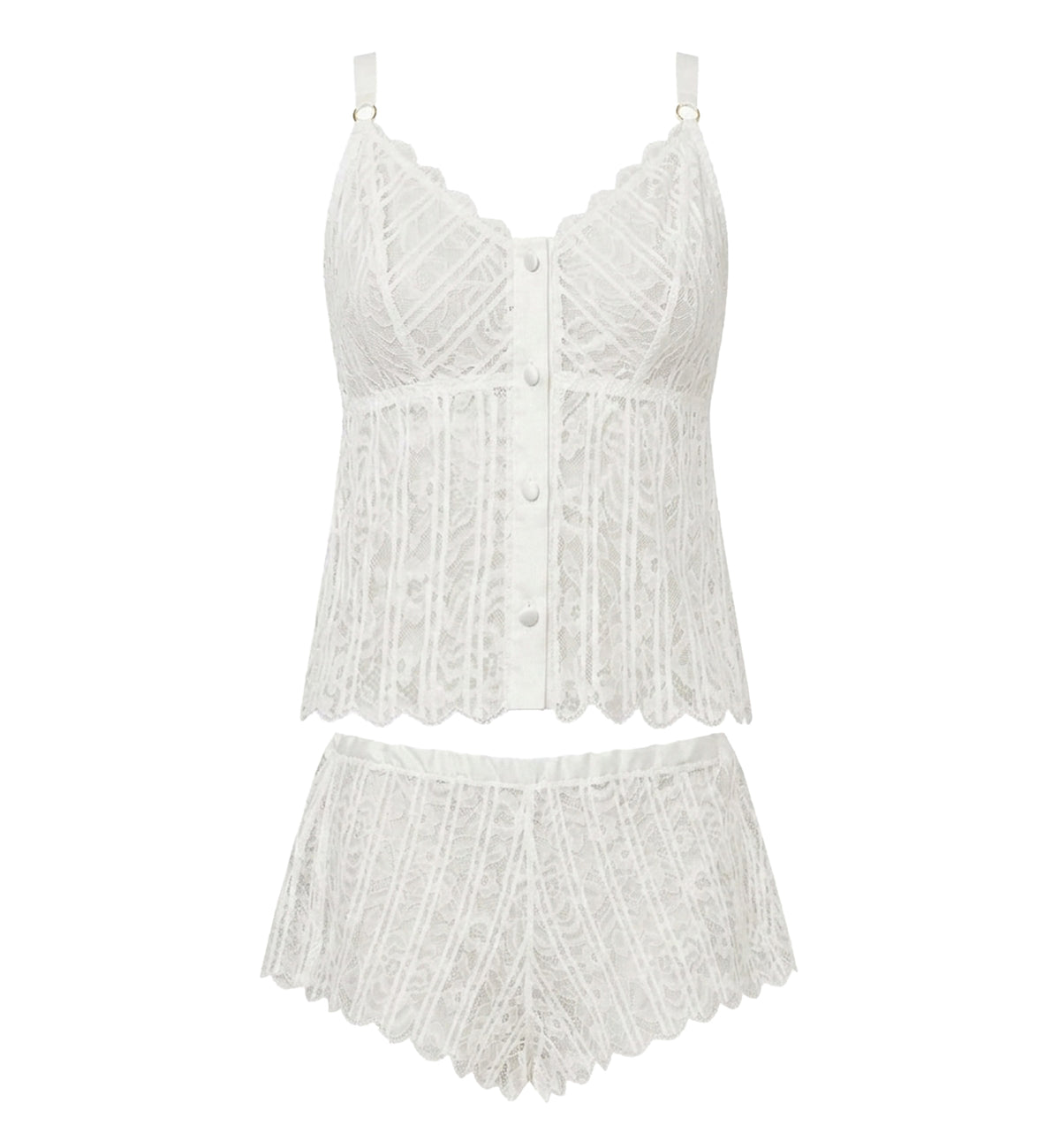 Cosabella Misteriosa Cami & Boxer Set (MISSW9751) - Moon Ivory