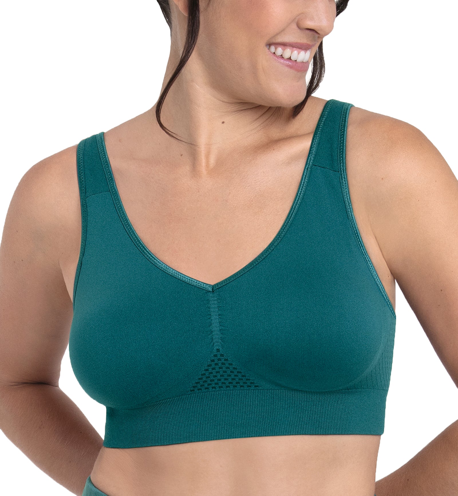 Anita Care Lotta Pocketed Post Mastectomy Bra (5769X),XS,Emerald - Emerald,XS