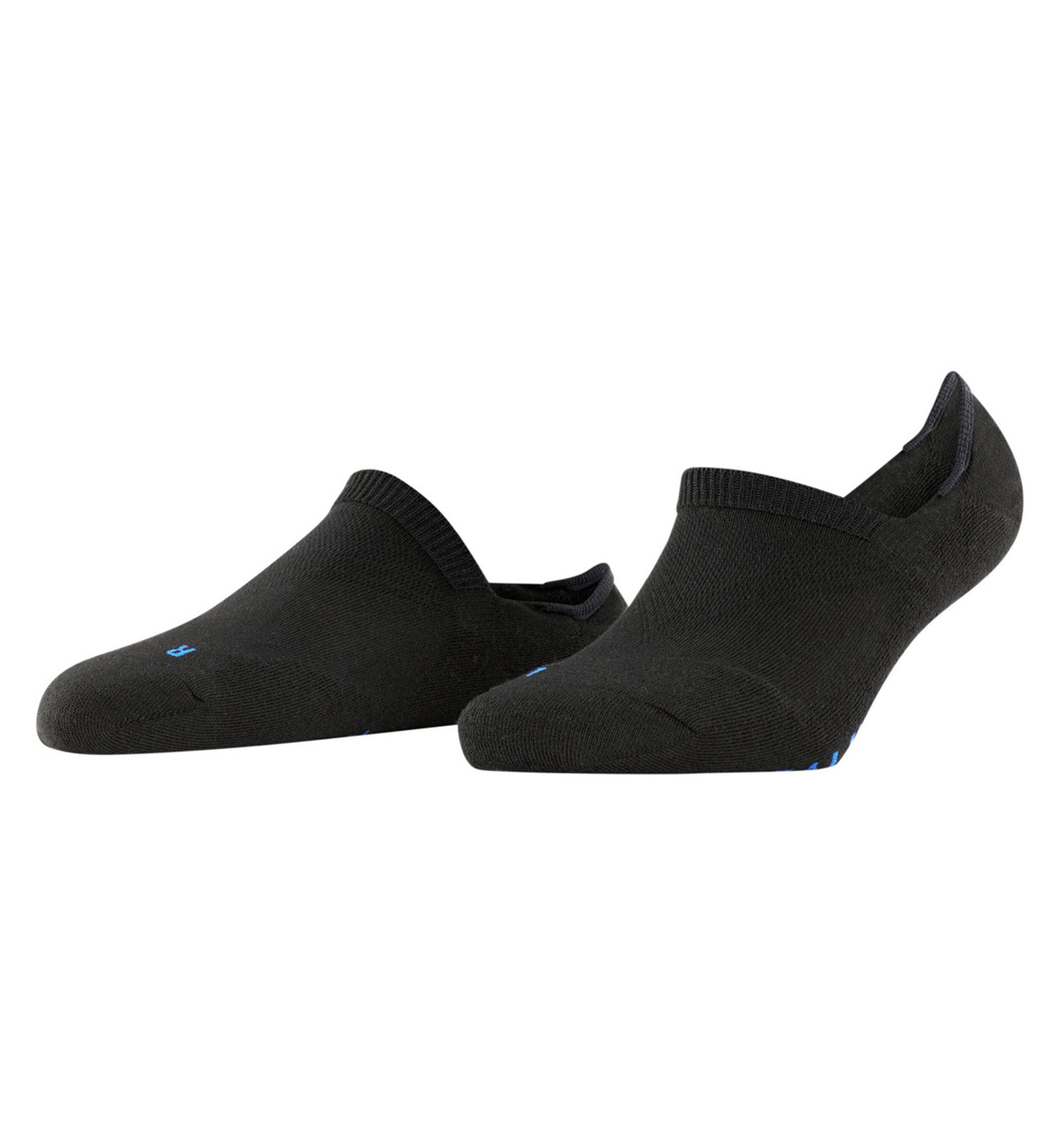 FALKE Cool Kick Invisible Socks (46296),6.5/7.5,Black - Black,6.5/7.5