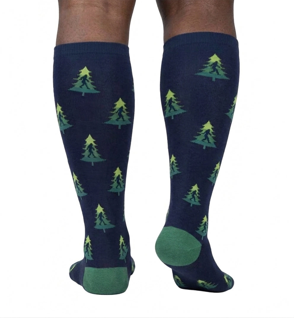 SOCK it to me Unisex Stretch-It Knee High Socks (s0122),Do You Tree What I Tree - Do You Tree What I Tree,One Size