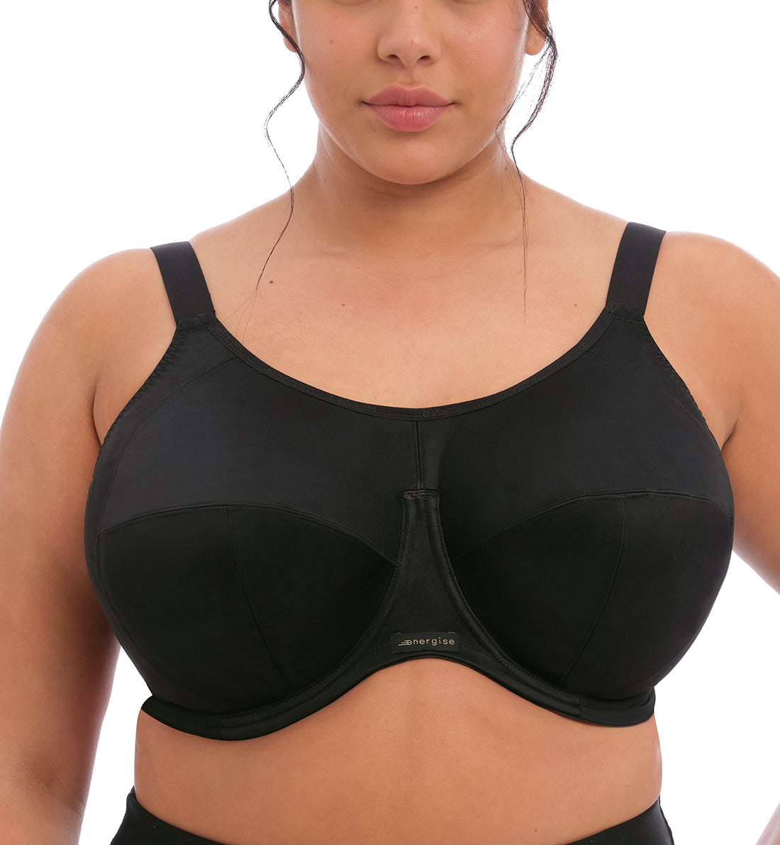 Elomi Energise J-Hook Underwire Sports Bra (8041) Black