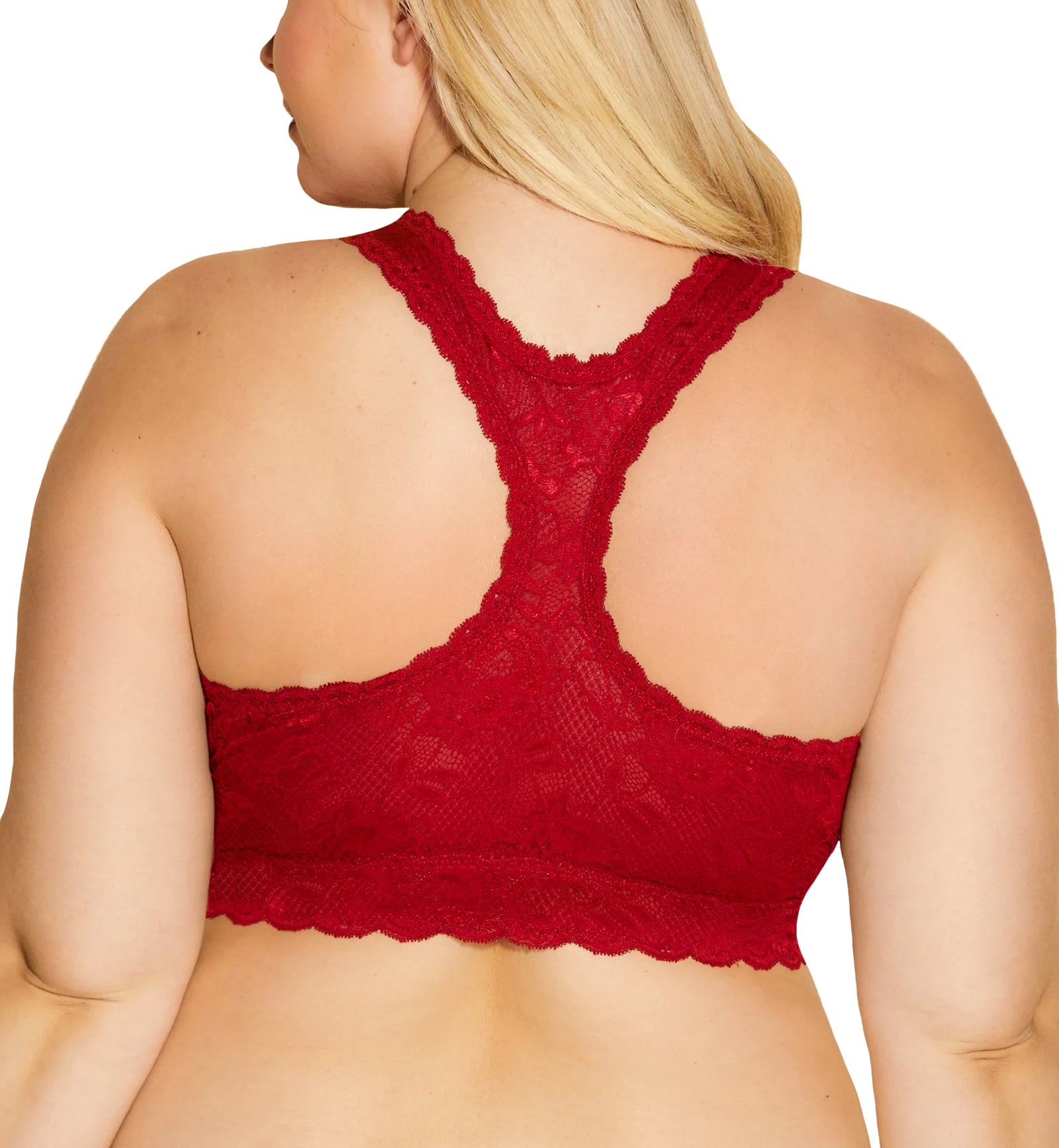 Cosabella NSN ULTRA CURVY Racie Racerback Bralette (NEVER1353),XS,Sindoor Red - Sindoor Red,X-Small