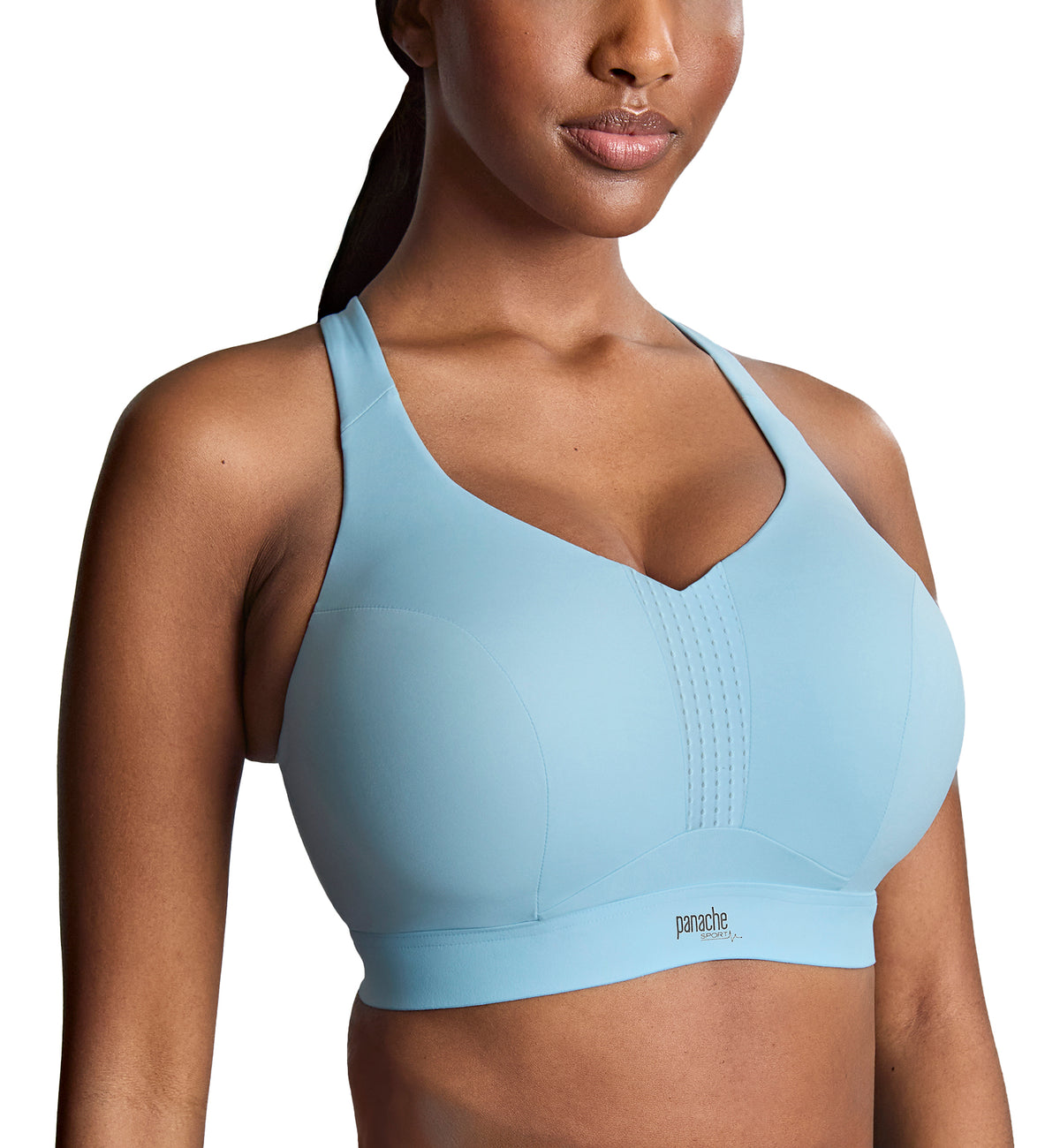 Panache Endurance Ultra Perform Non-padded Underwire Sports Bra (5022),28F,Sky Blue - Sky Blue,28F