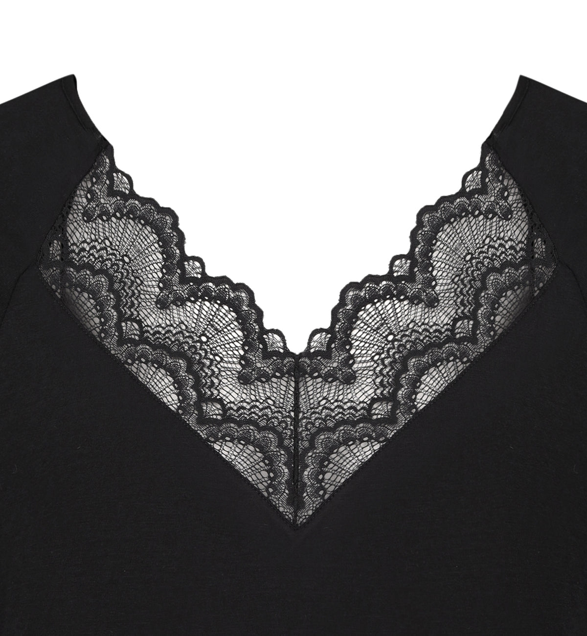 effetto Bamboo Basics PJ T-Shirt and Pants Set (02101),XS,Black - Black,XS