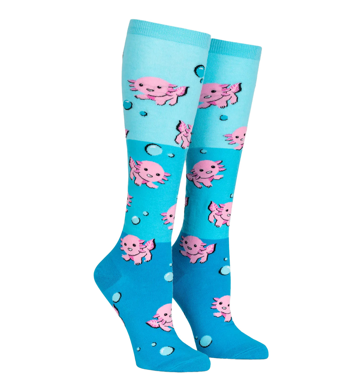 SOCK it to me Unisex Knee High Socks (F0554),Dancing Axolotl - Dancing Axolotl,One Size