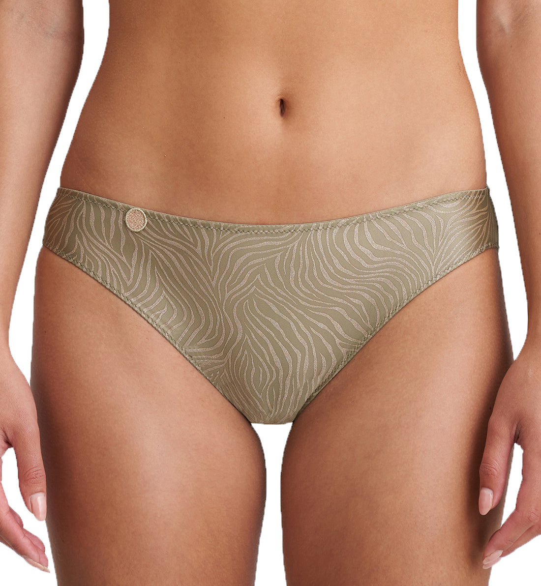 Marie Jo Tom Matching Rio Brief (0520820),Large,Golden Olive - Golden Olive,Large