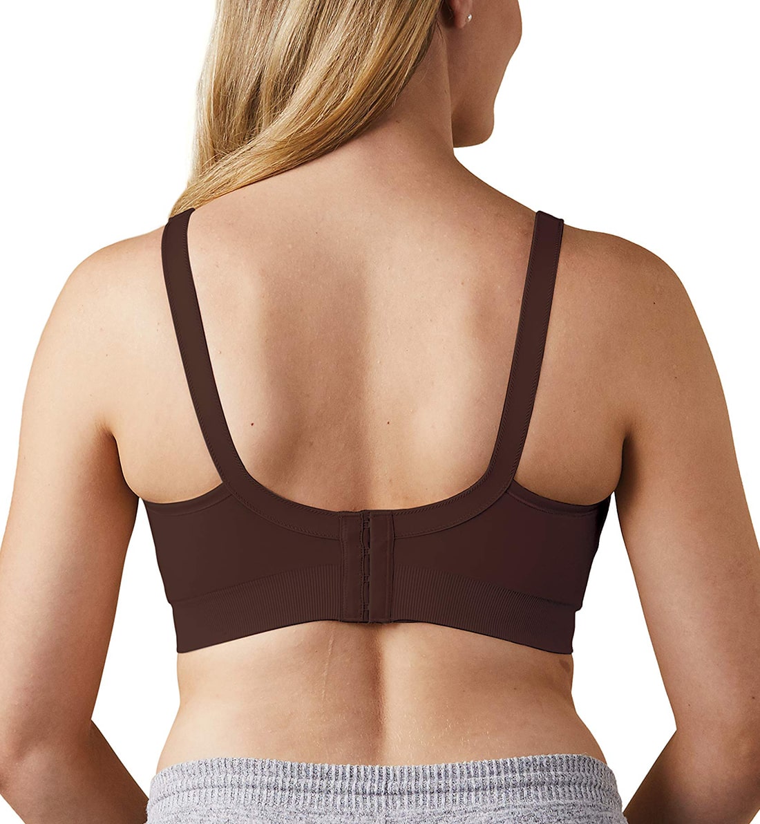 BRAVADO! DESIGNS Body Silk Seamless Nursing Softcup (1401FC),Medium,Cocoa - Cocoa,Medium - Full Cup