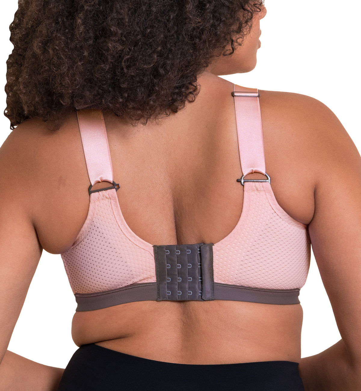 Curvy Kate Everymove Underwire Sports Bra (CK043113),30F,Blush/Charcoal - Blush/Charcoal,30F