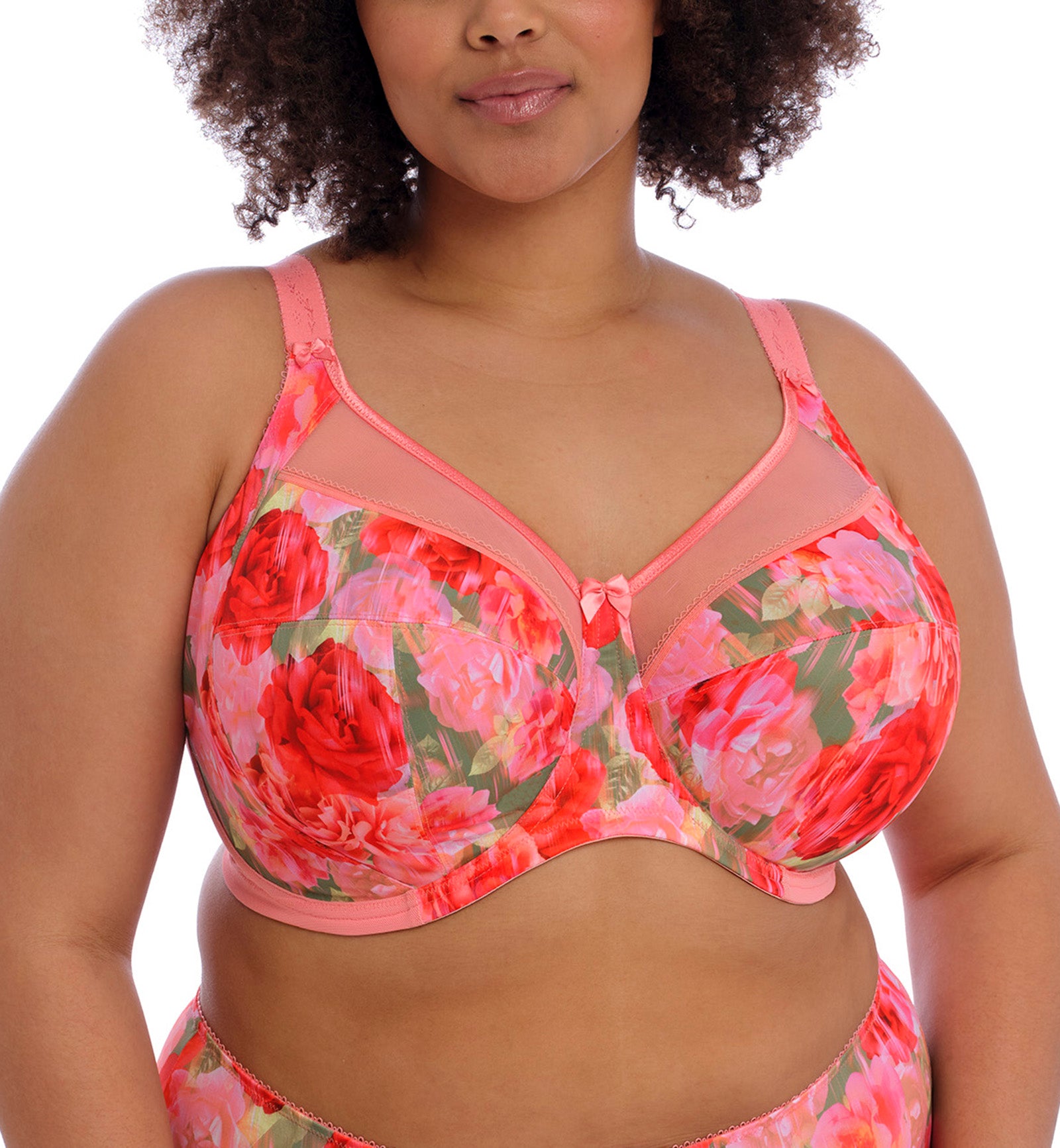 Goddess Kayla Support Underwire Bra (6162),34I,Rose Garden - Rose Garden,34I