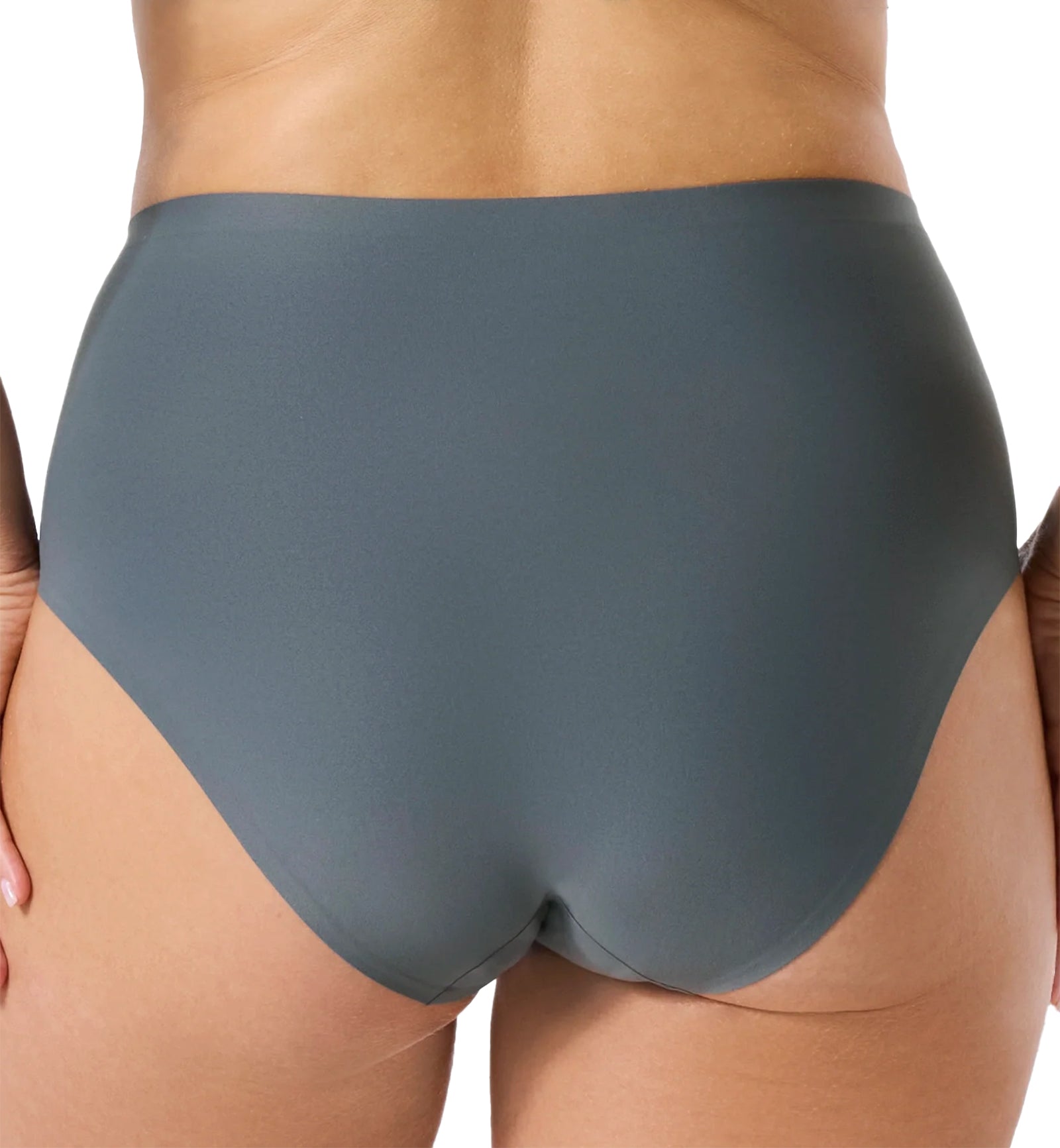 Evelyn & Bobbie High-Waisted Retro Bikini Panty (1704),US 0-14,Slate Grey - Slate Grey,US 0-14