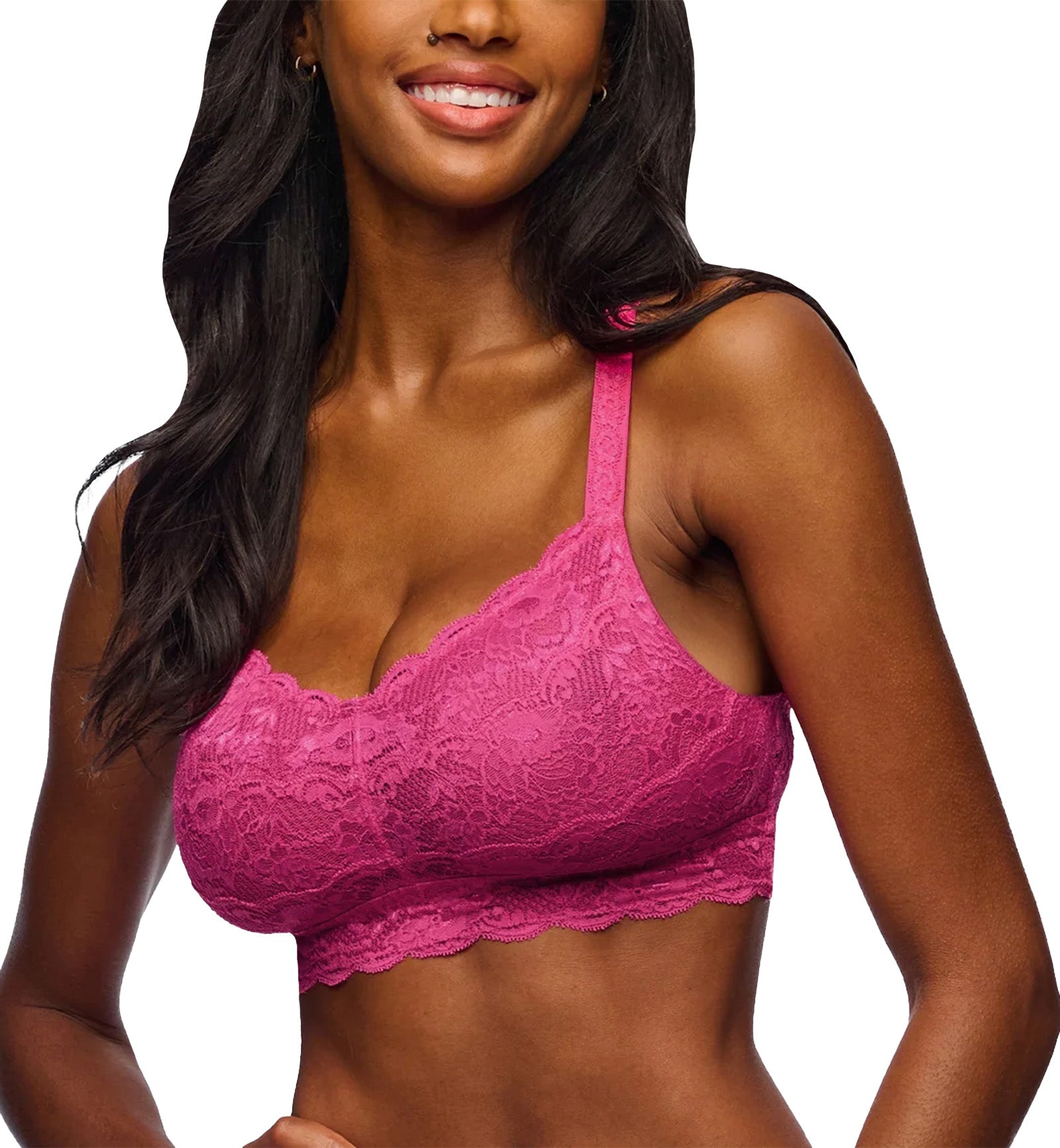 Cosabella Never Say Never CURVY Sweetie Bralette (NEVER1310),XS,Rosa Caldo - Rosa Caldo,XS