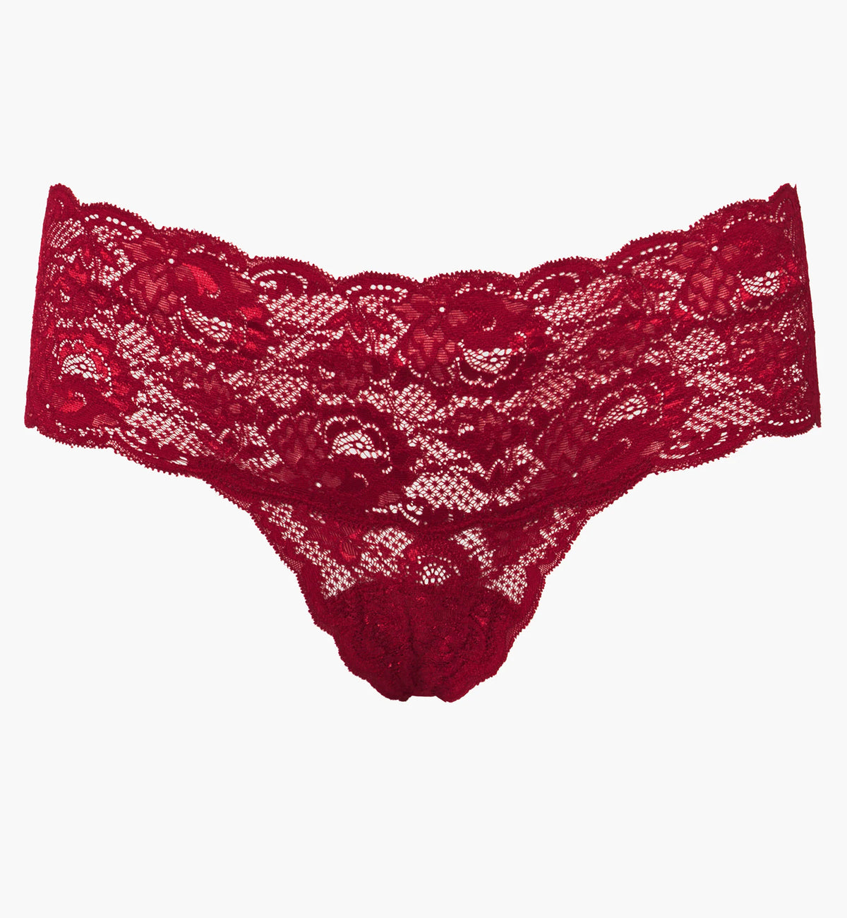 Cosabella Never Say Never Comfie Thong (NEVER0343),S/M,Sindoor Red - Sindoor Red,S/M