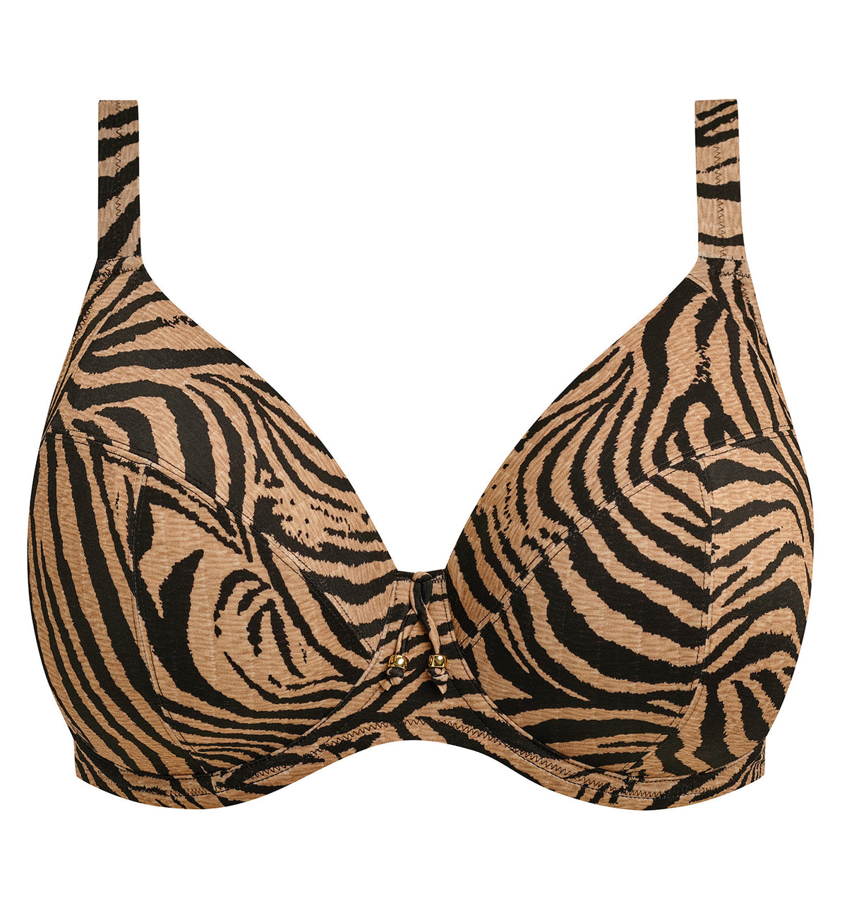Elomi Tortoli Bay Underwire Plunge Bikini Top (ES803702),34G,Natural - Natural,34G