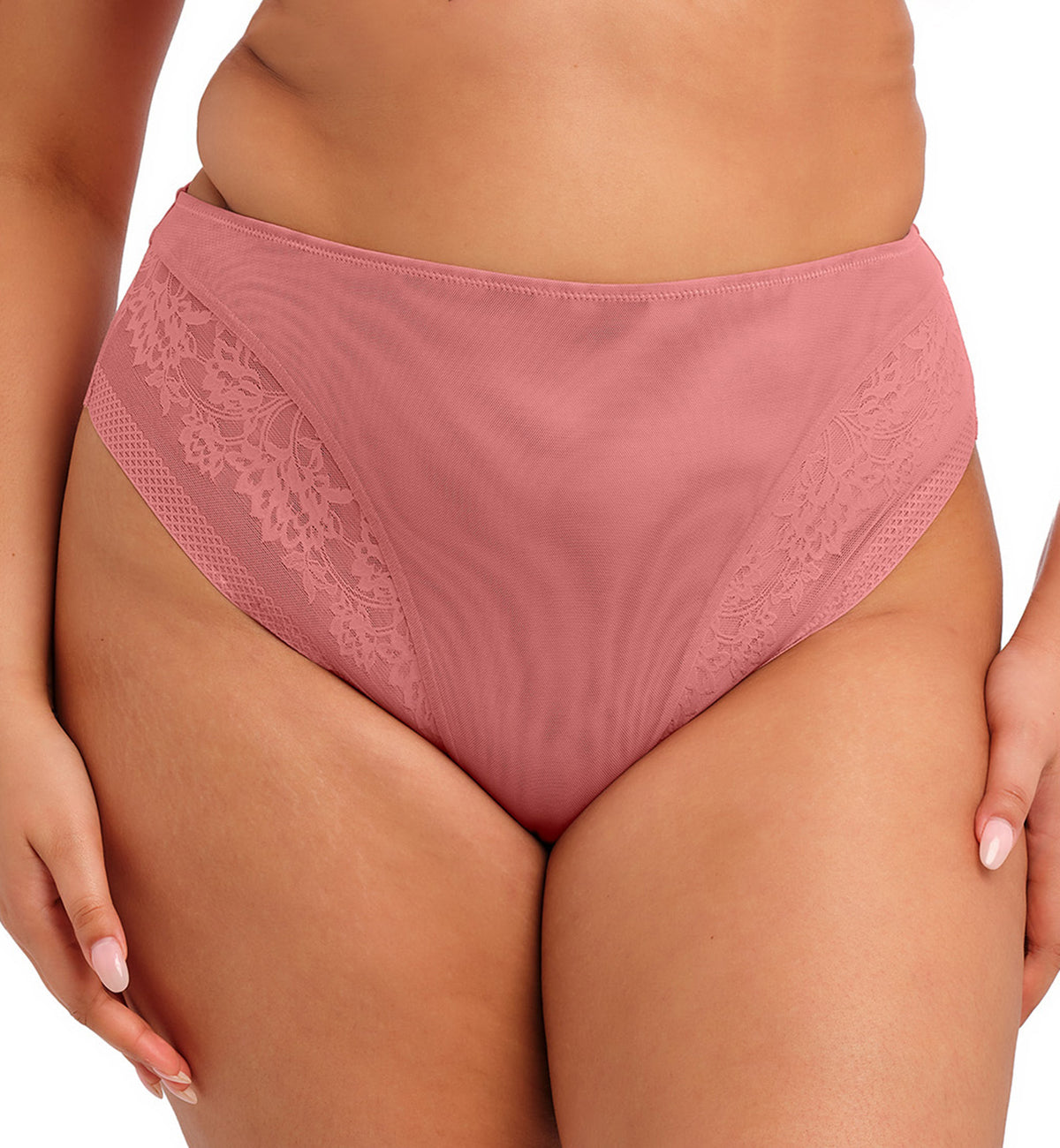 Elomi Nerina Matching High Leg Brief (302753),Small,Dusty Rose - Dusty Rose,Small