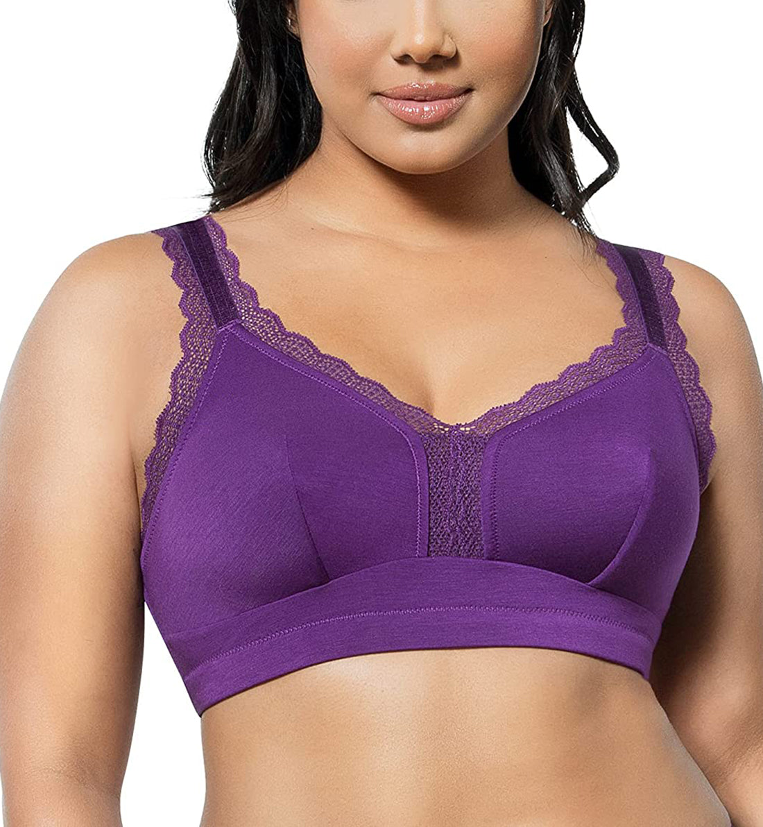 Parfait Dalis Soft Modal Bralette with J-Hook (5641),30D,Amethyst - Amethyst,30D
