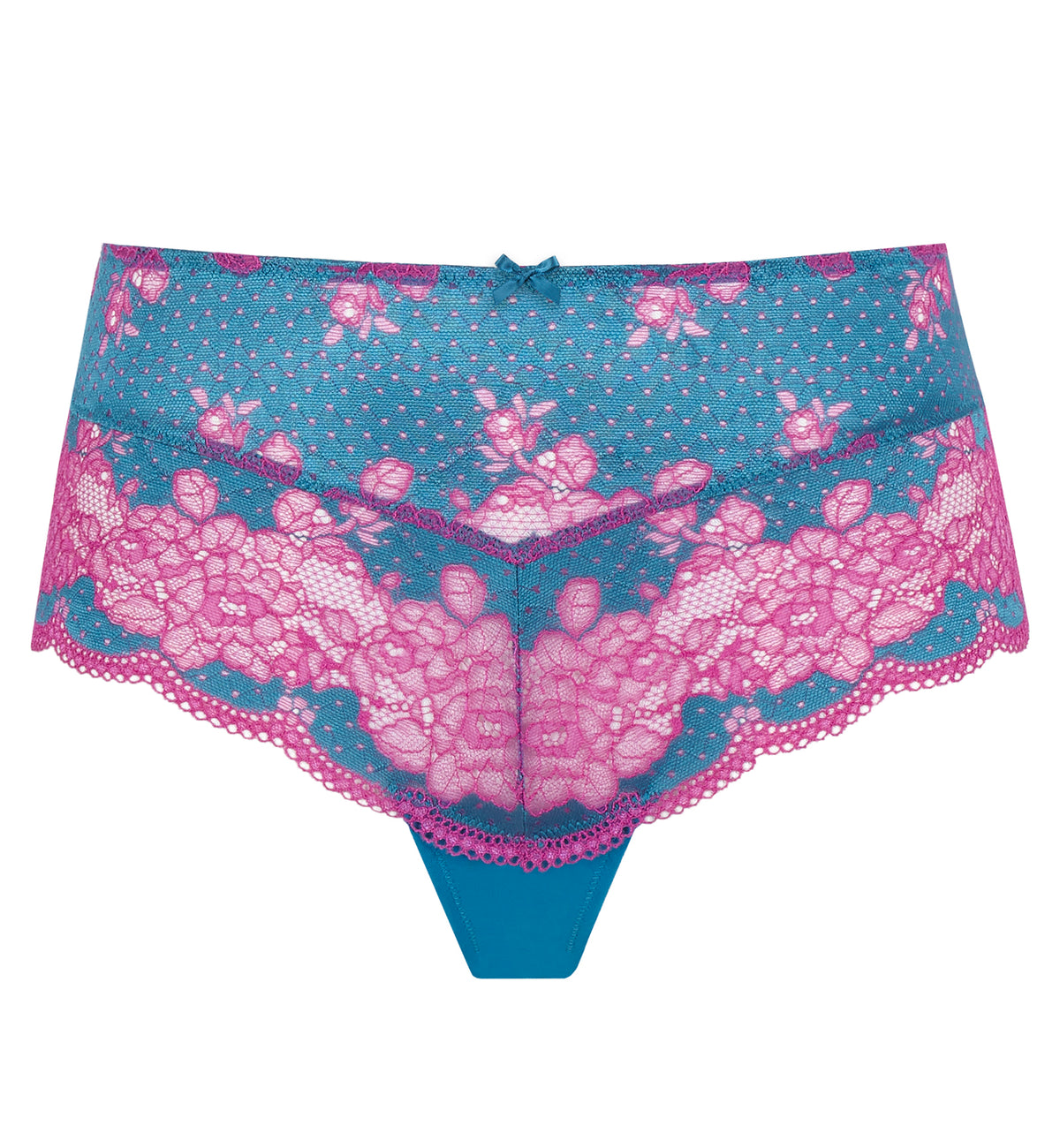Panache Clara Deep Brief (7258),XS,Teal/Magenta - Teal/Magenta,XS
