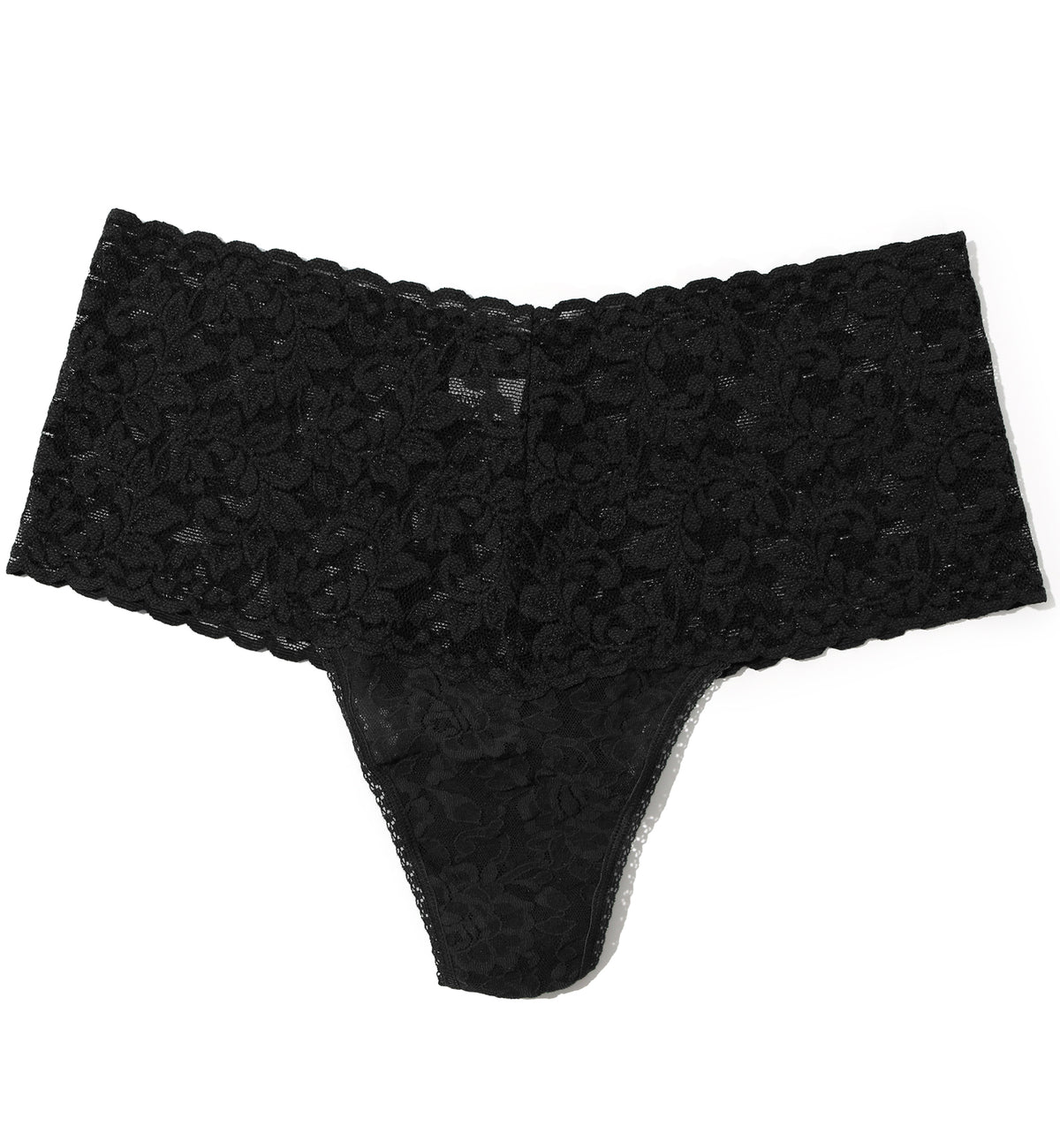 Hanky Panky Retro Lace Thong (9K1926P),Black - Black,One Size