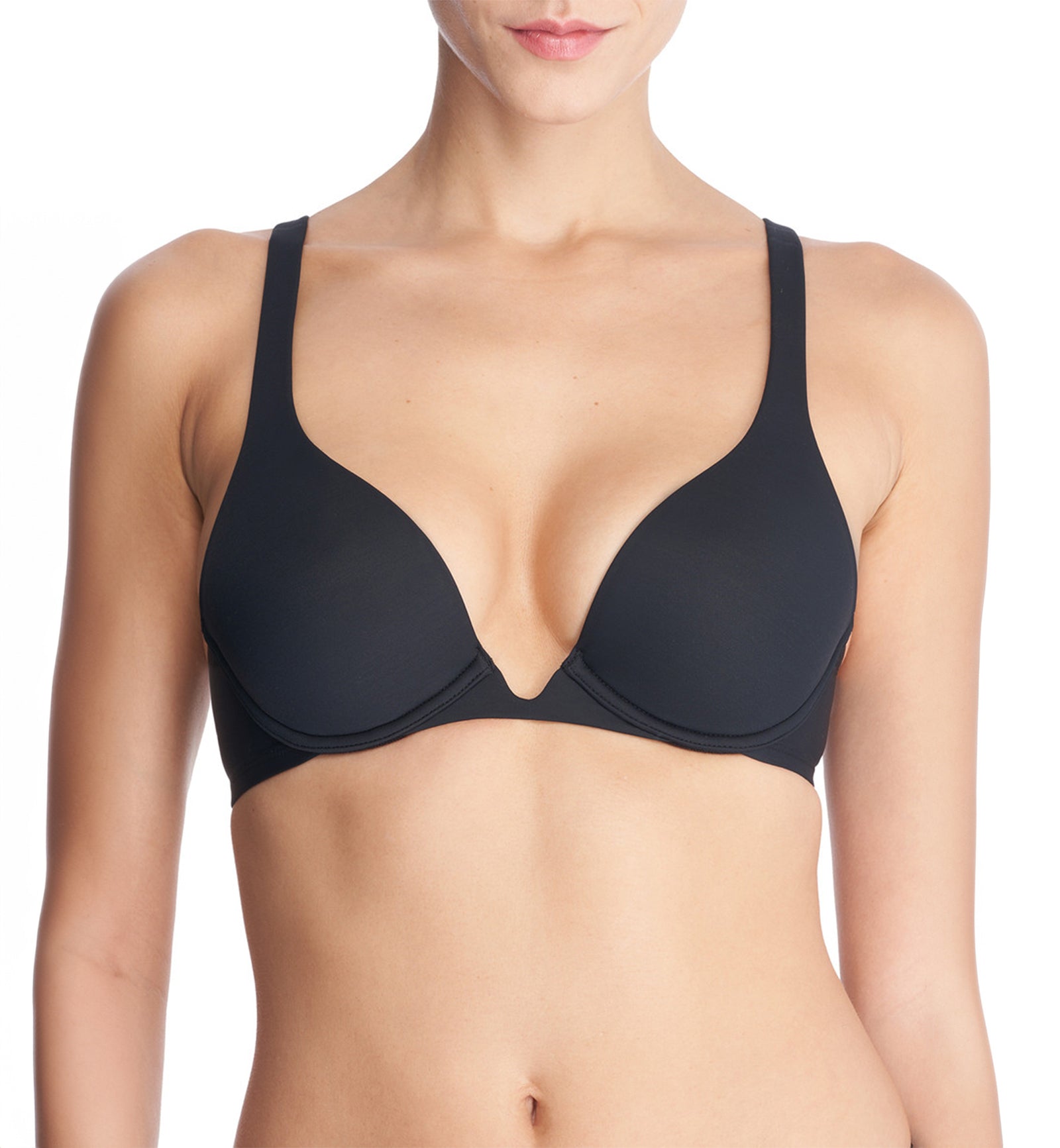 Natori Verge Convertible Plunge Contour Underwire Bra (722326),30D,Black - Black,30D