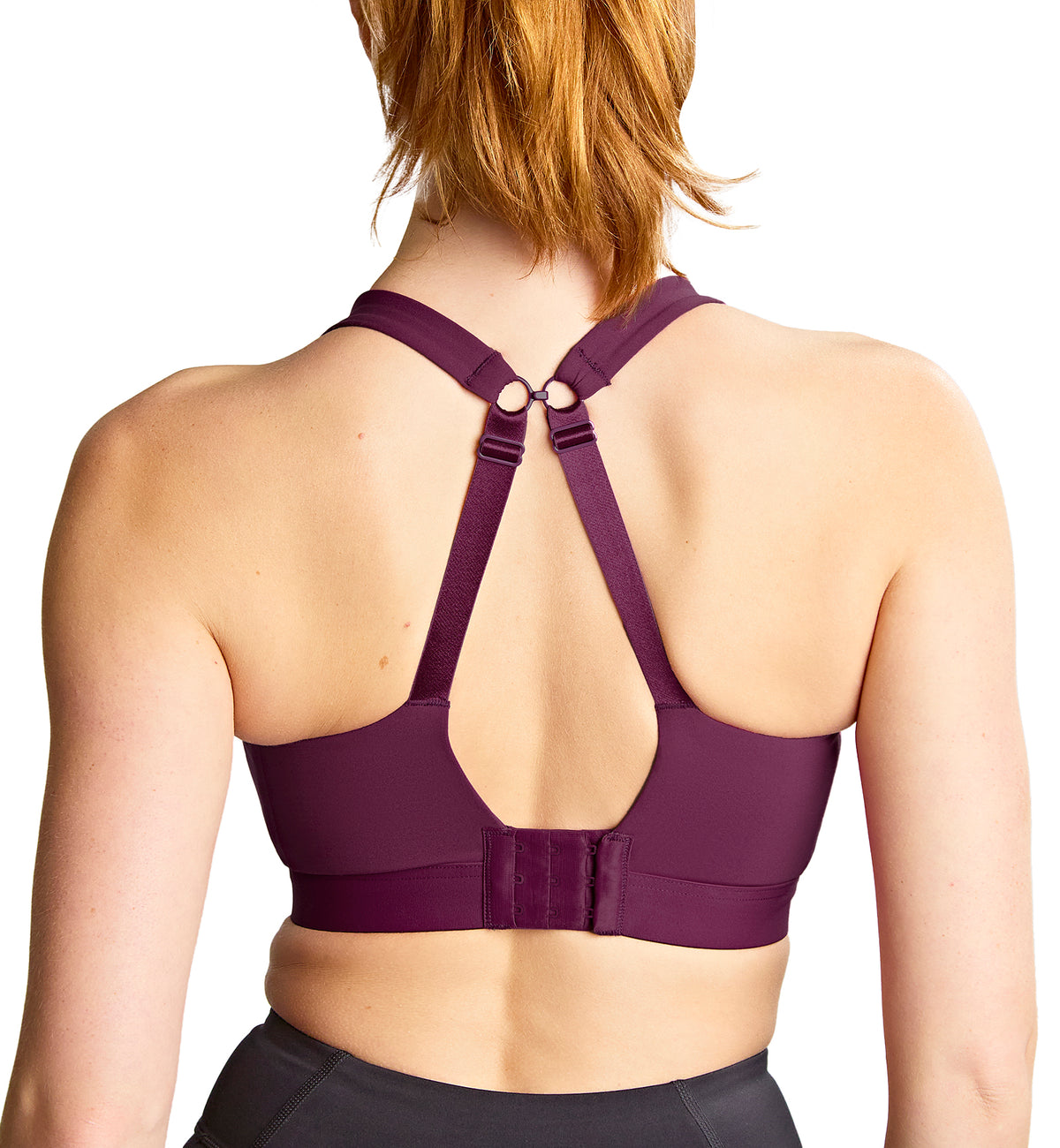 Panache Endurance Ultra Perform Non-padded Underwire Sports Bra (5022),28DD,Berry/Chalk - Berry/Chalk,28DD