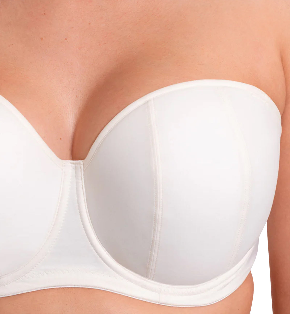 Curvy Kate Luxe Multiway Strapless Underwire Bra (CK2601),28J,Pearl Ivory - Pearl Ivory,28J