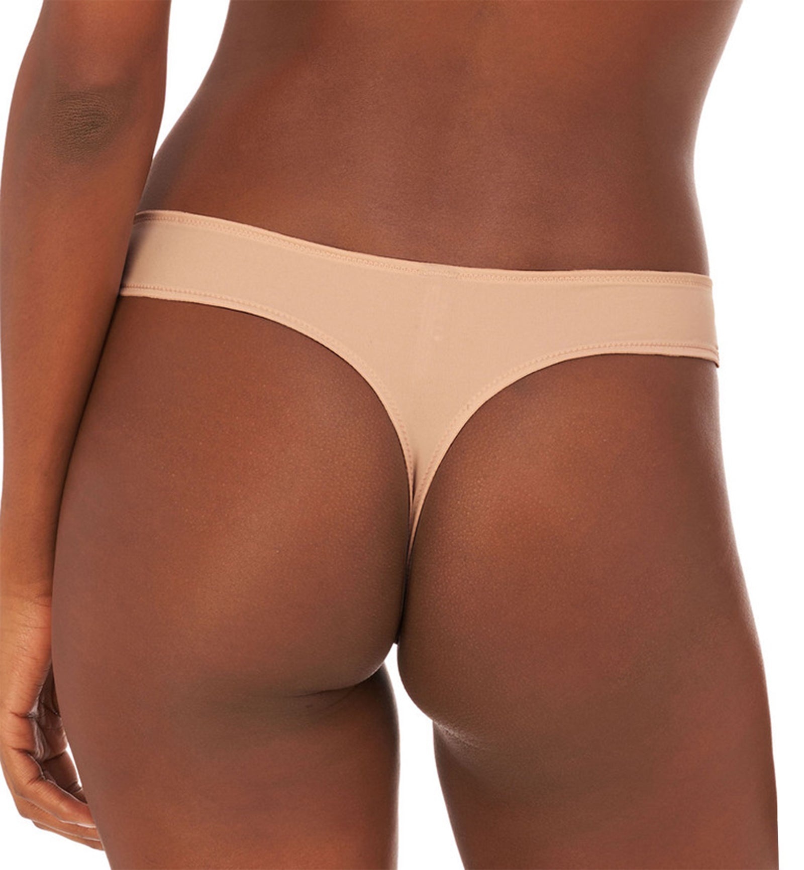 Natori Lush Thong (771309),Small,Rose Beige/Warm White - Rose Beige/Warm White,Small