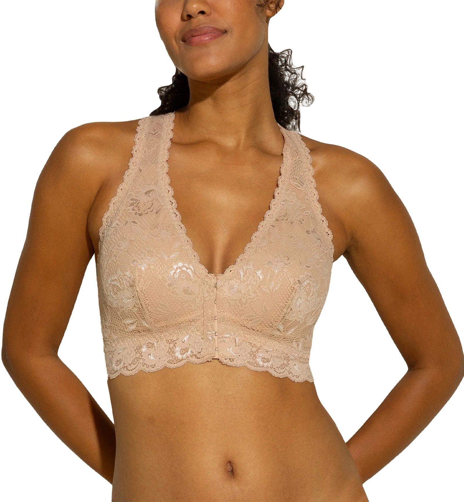 Cosabella Never Say Never Post Surgical Front Closure Bralette (NEVER1368),Small,Sette - Sette,Small