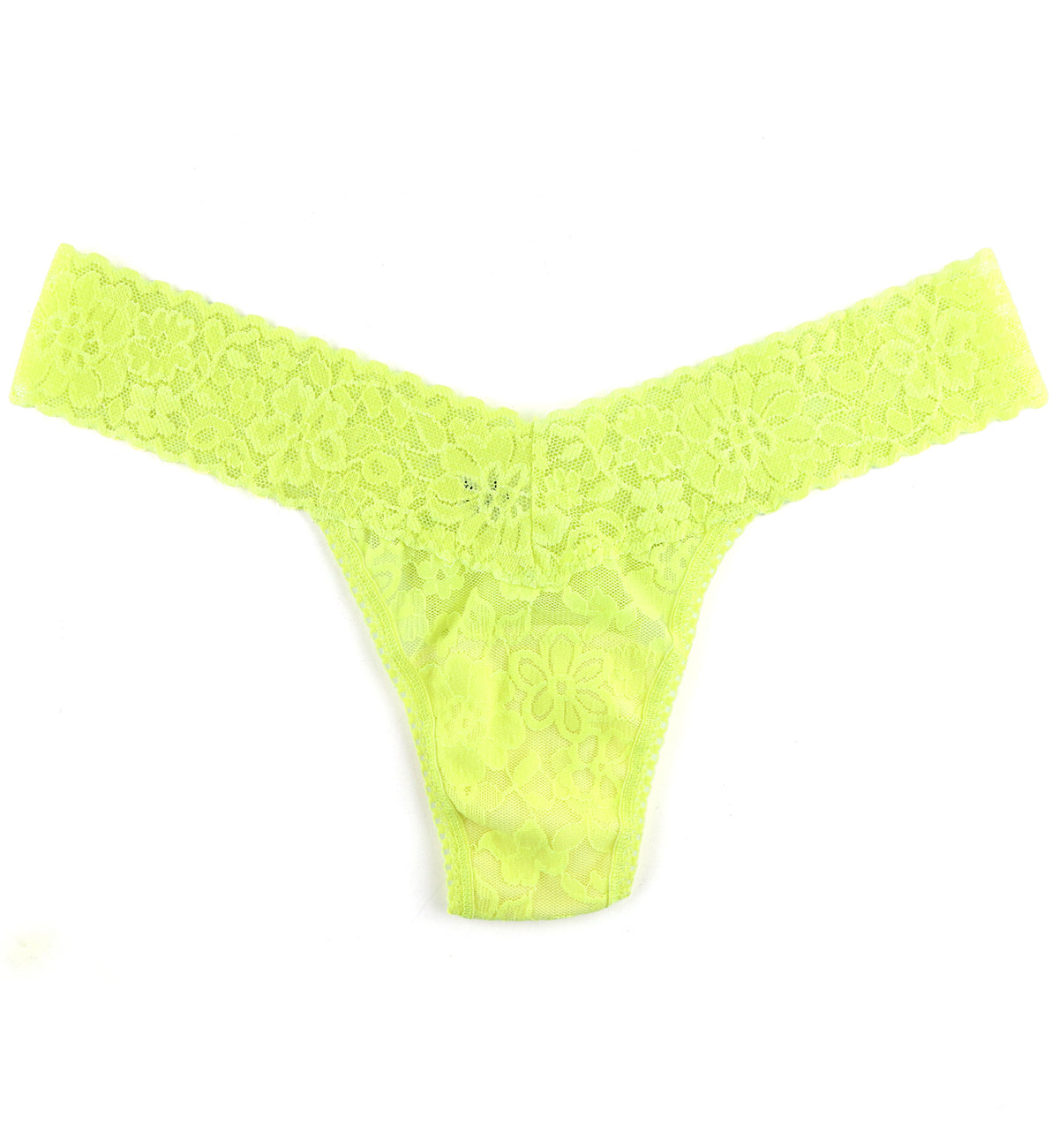 Hanky Panky Daily Lace Low Rise Thong (771001P),Lime Zest - Lime Zest,One Size