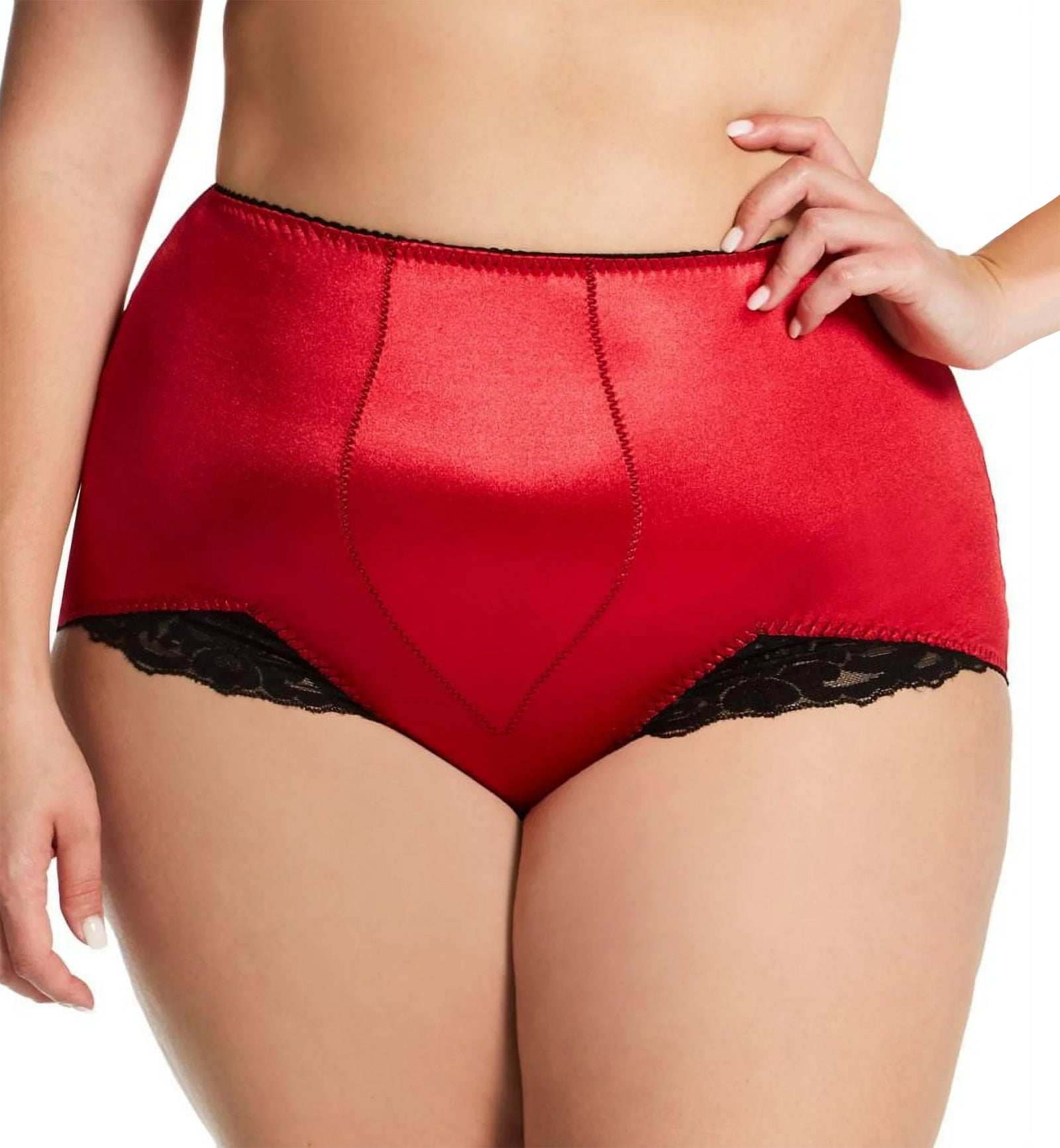 Rago Light Control V-Leg Panty Brief (919),Small,Red - Red,Small