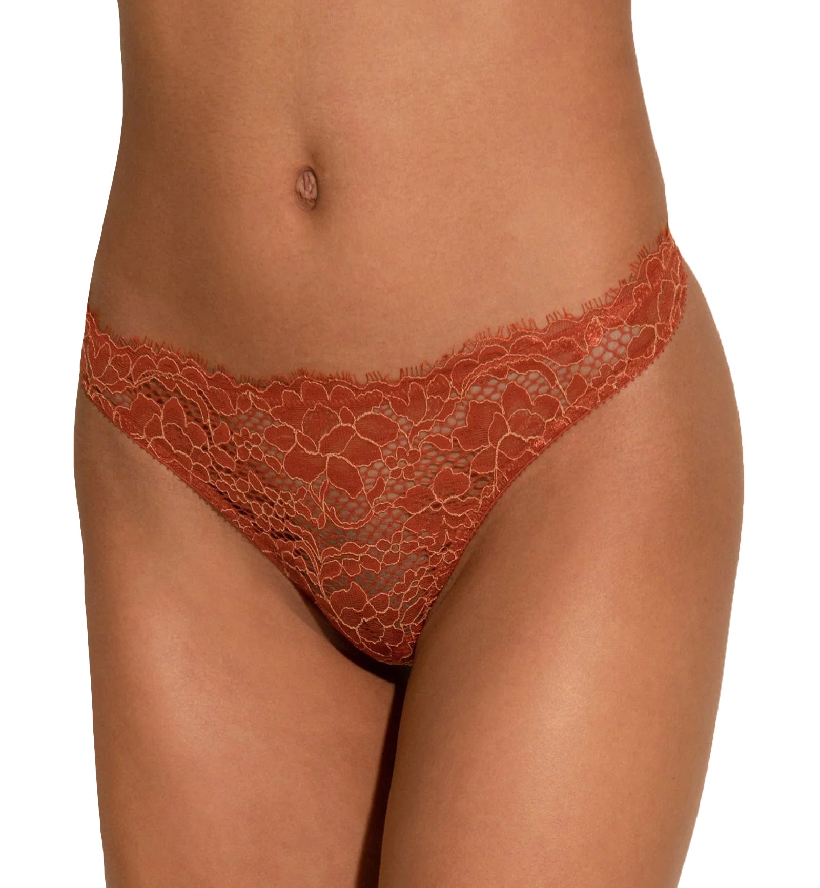 Cosabella Pret-A-Porter Modal Low Rise Thong (PRETA0322),M/L,Sahara/Taaja Mango - Sahara/Taaja Mango,M/L