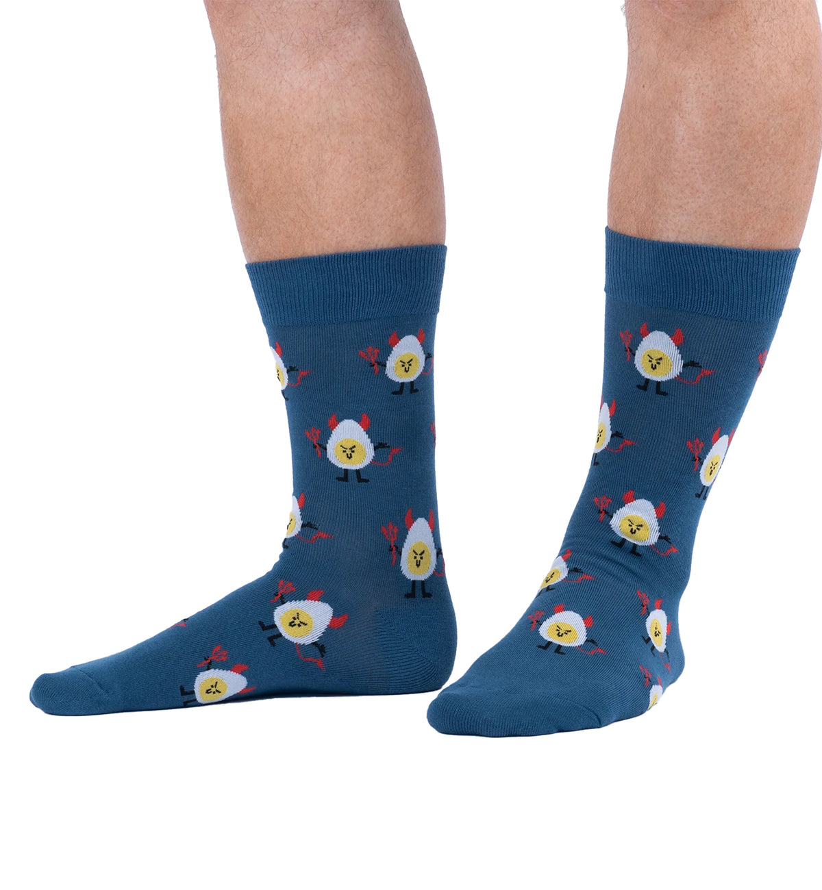 SOCK it to me Men's Crew Socks (MEF0719),Deviled Eggs - Deviled Eggs,One Size